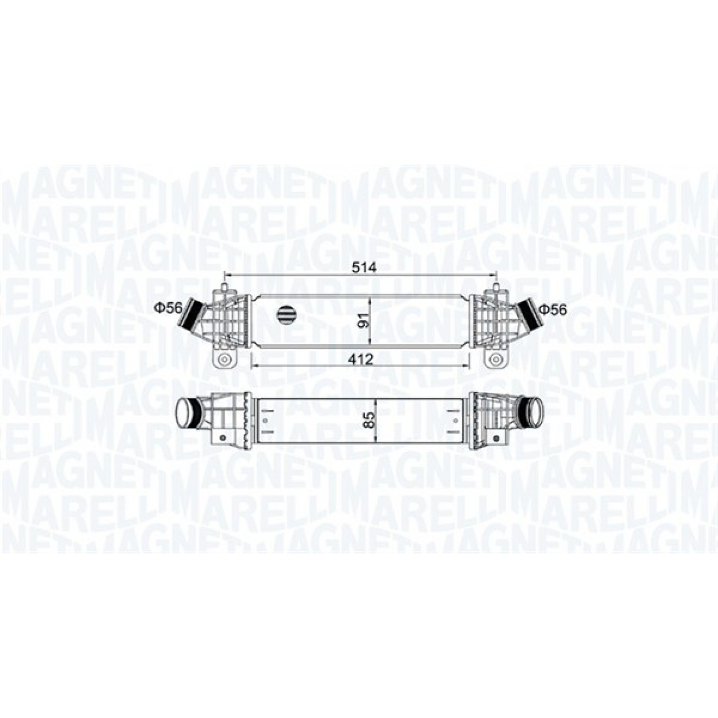 Intercooler MAGNETI MARELLI 351319204970