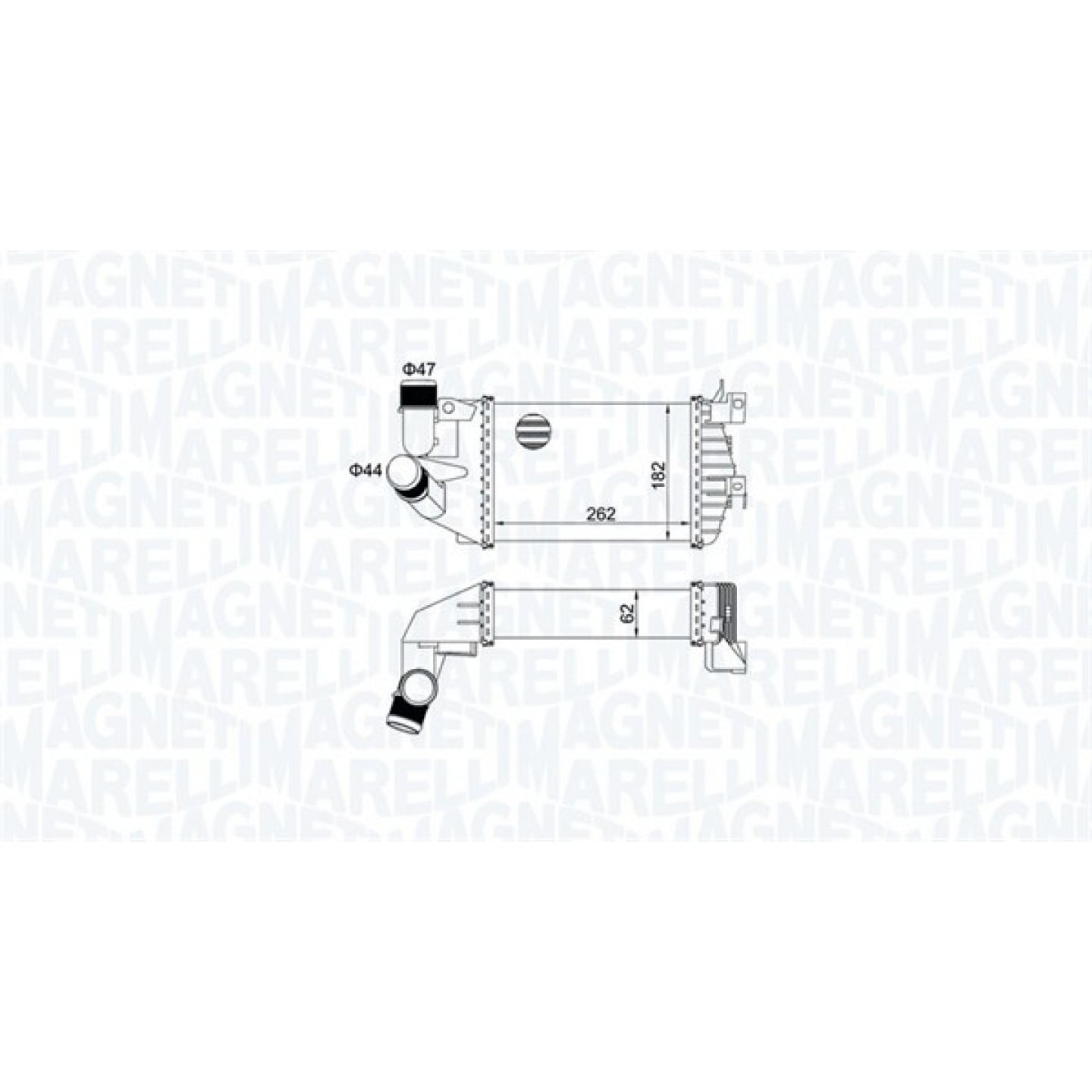 Intercooler MAGNETI MARELLI 351319205080