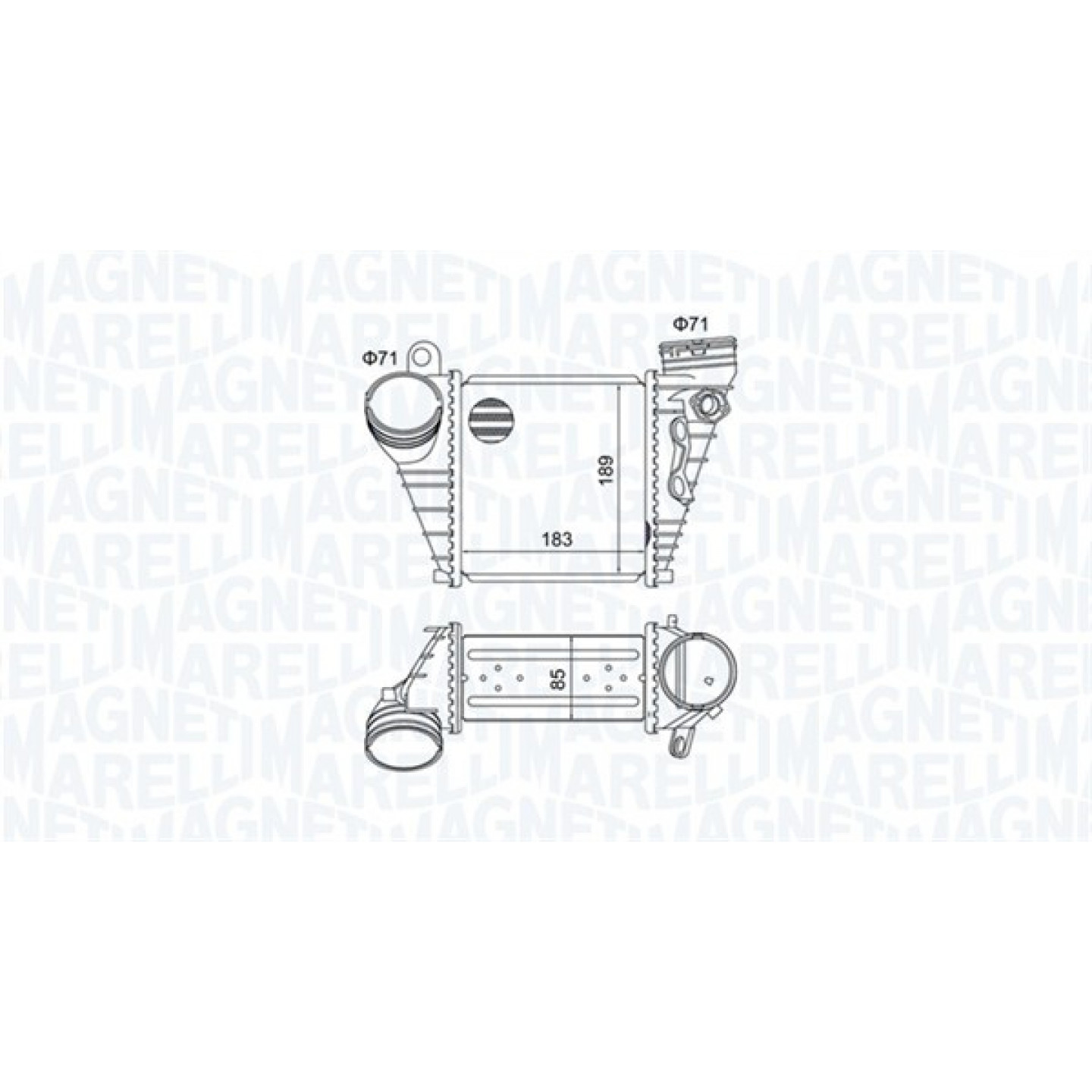 Ladeluftkøler MAGNETI MARELLI 351319205230