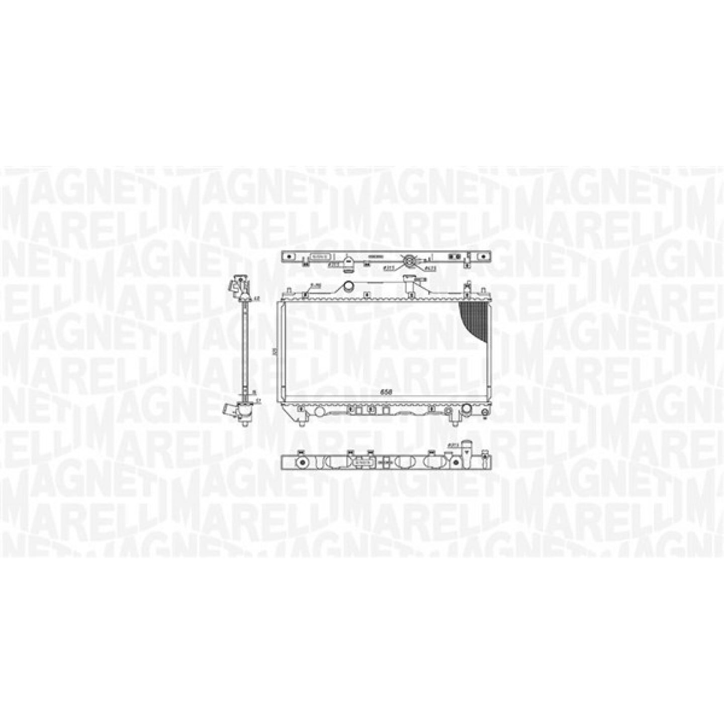 Magneti Marelli Radiador, Refrigeración Del Motor 350213186200