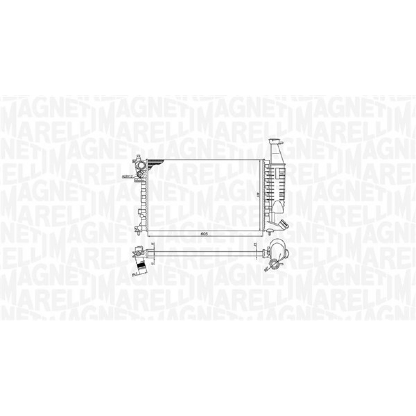 Magneti Marelli Radiatore, Raffreddamento Motore 350213186400