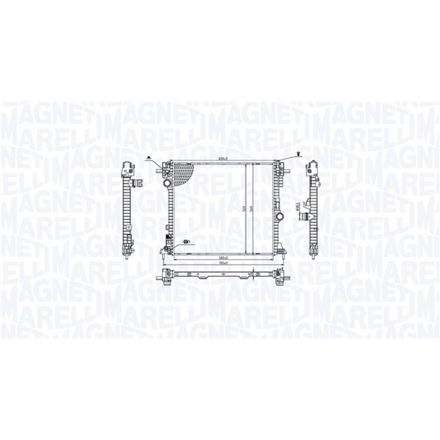 Magneti Marelli Radiador, Refrigeración Del Motor 350213214400