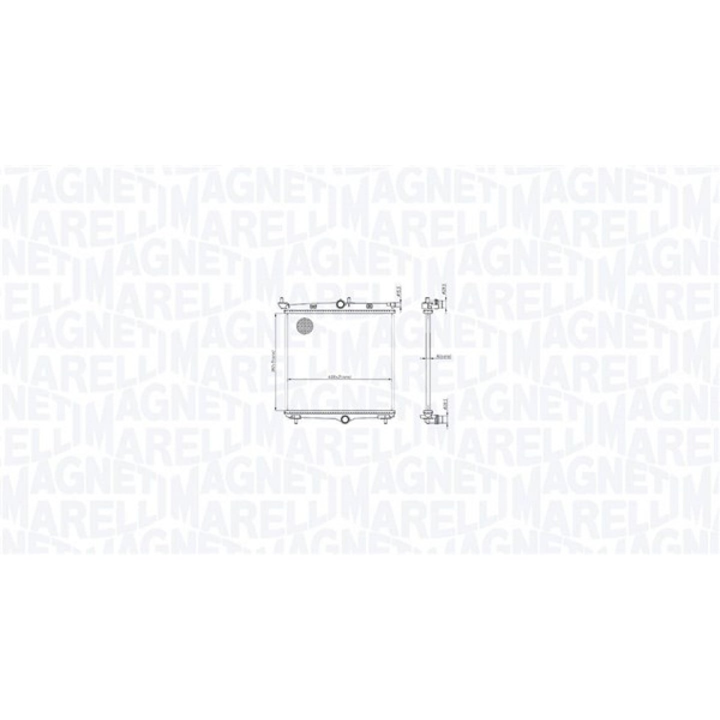 Magneti Marelli Radiador, Refrigeración Del Motor 350213216500