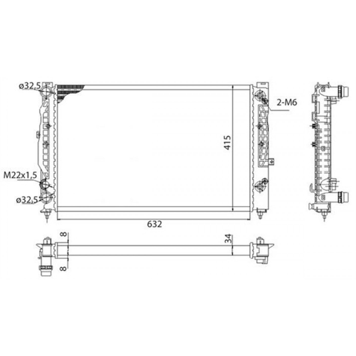 Magneti Marelli Radiateur 350213739003