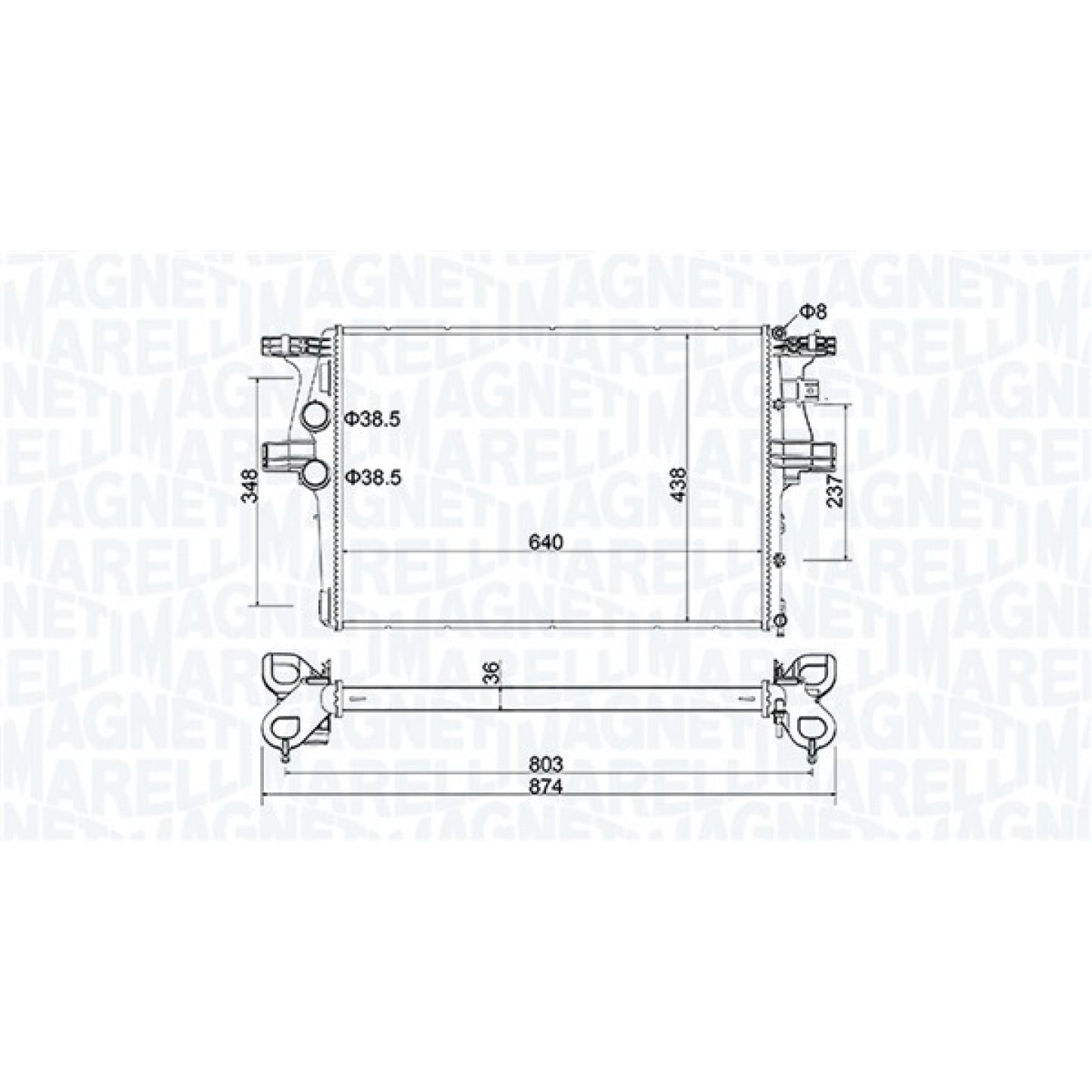 Magneti Marelli Radiateur 350213204600