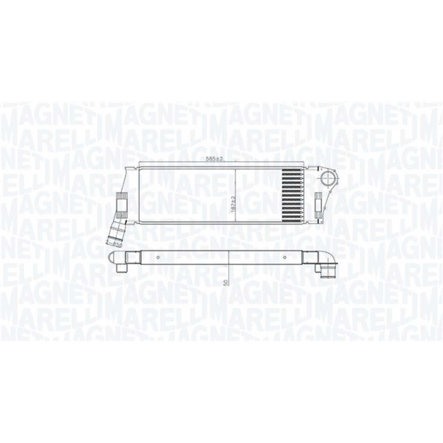 Ladeluftkøler MAGNETI MARELLI 351319206240