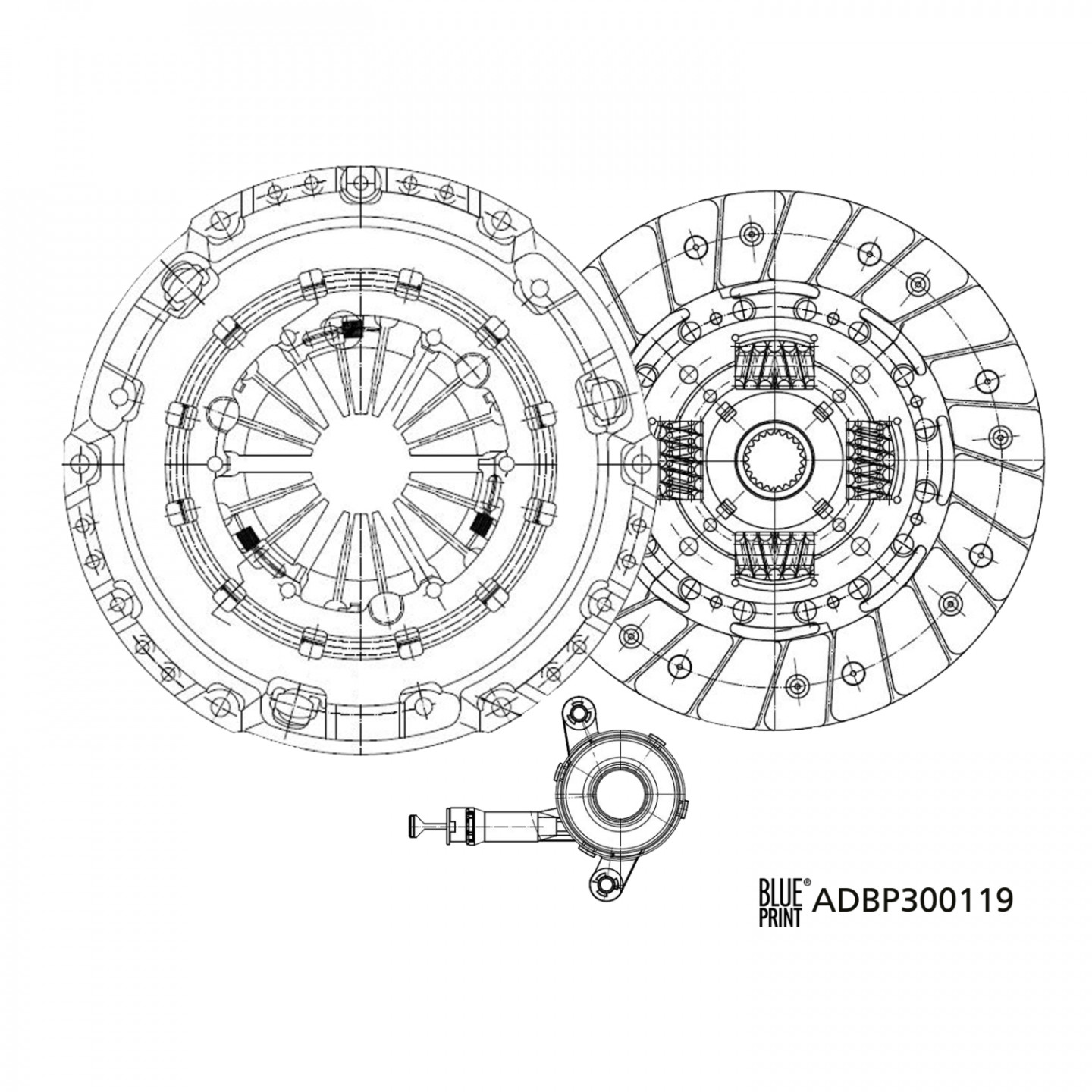 Koppelingsset BLUE PRINT ADBP300119