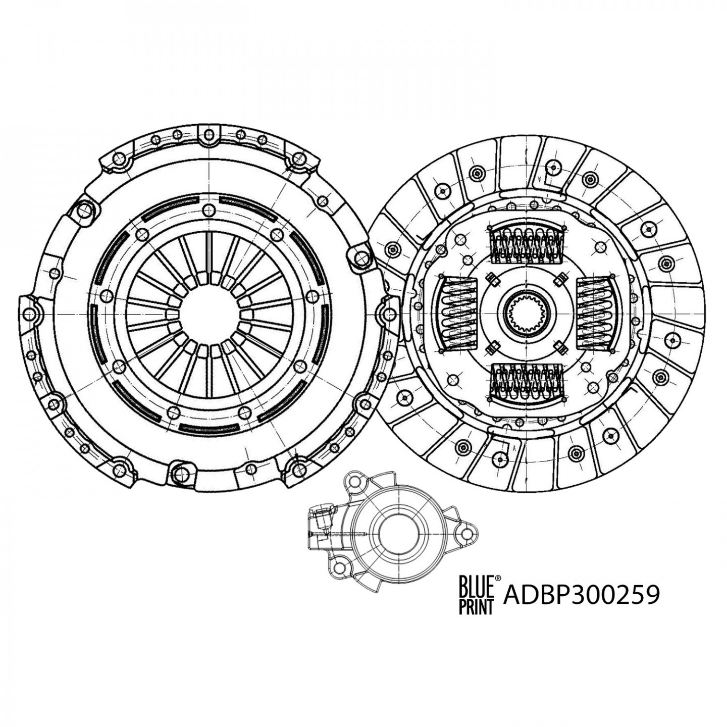 Koppelingsset BLUE PRINT ADBP300259