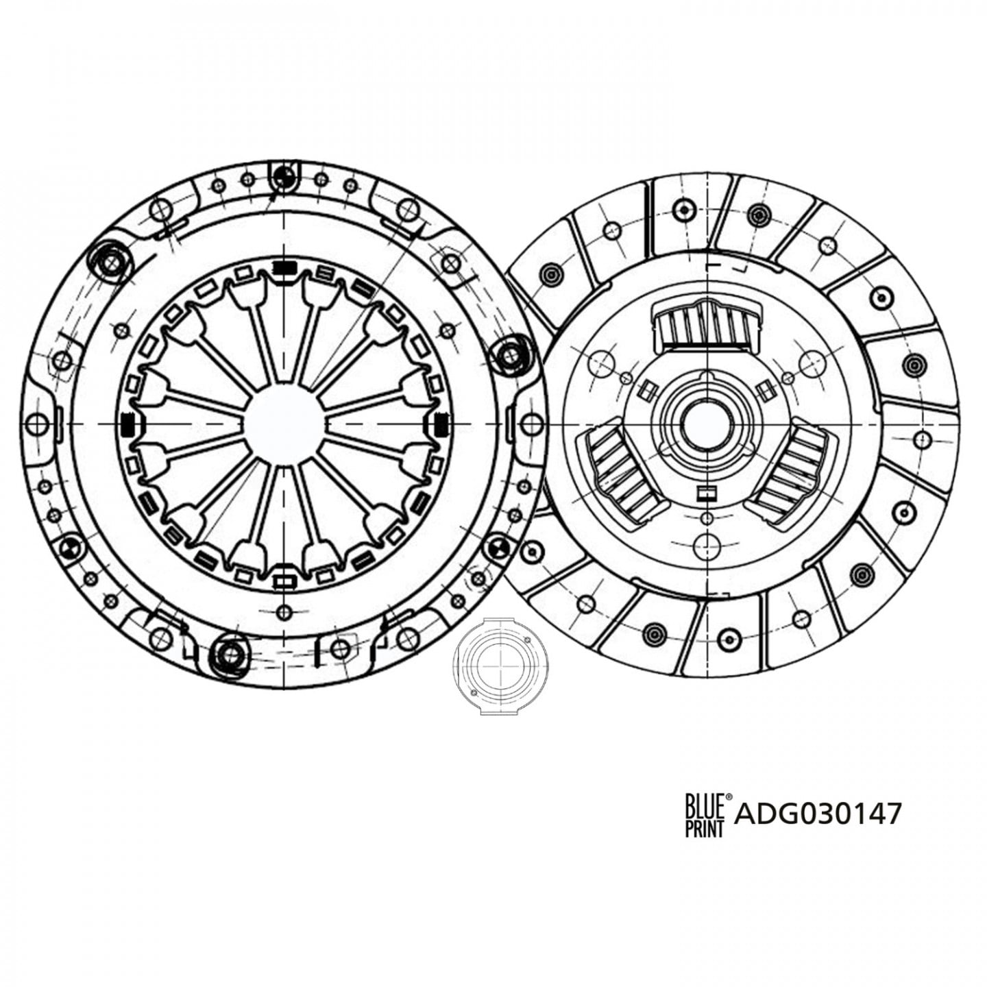 Kupplungssatz BLUE PRINT ADG030147