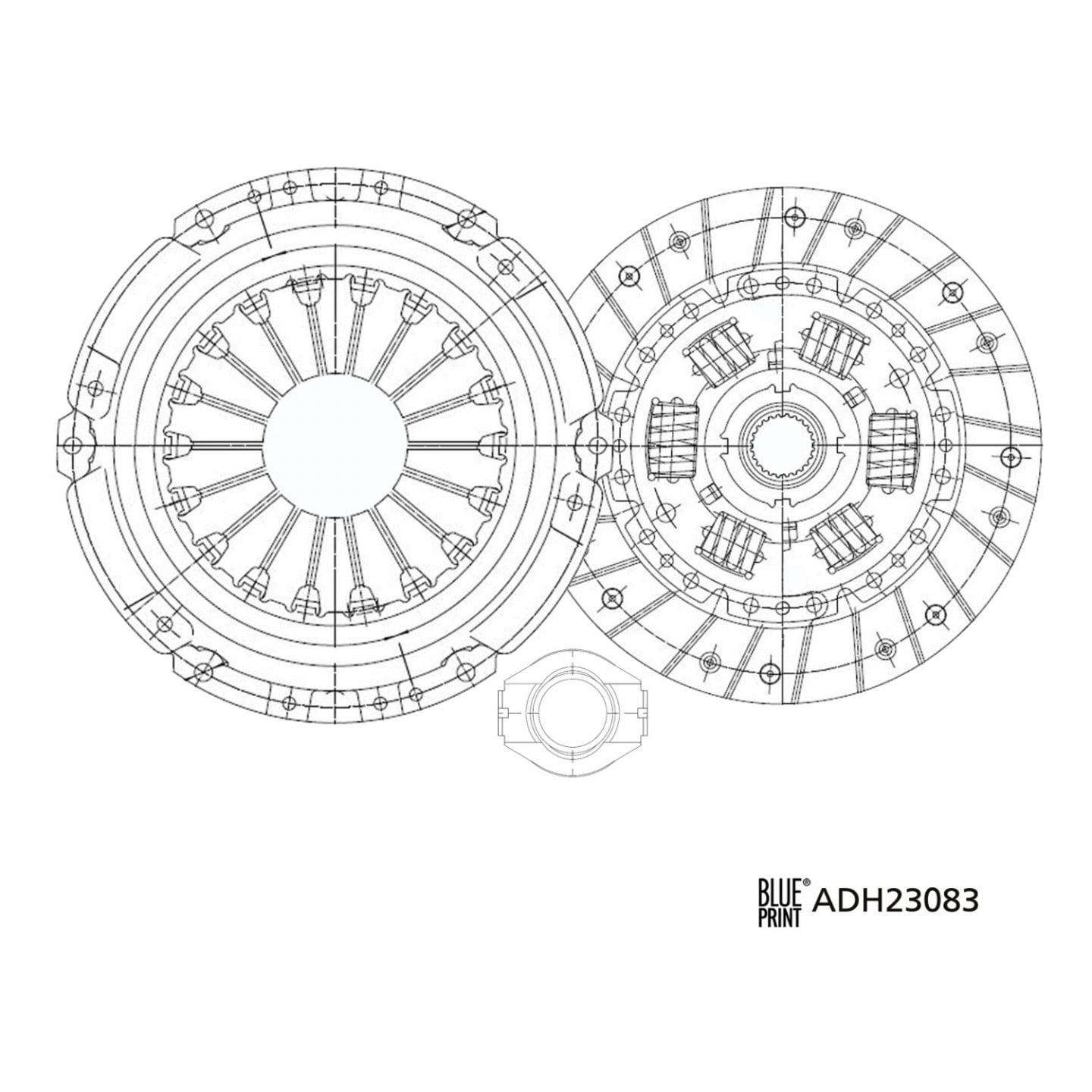 BLUE PRINT ADH23086 Kit Frizione conveniente