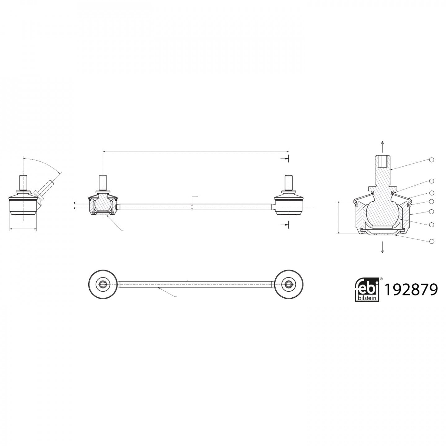 Stabilisatorstang FEBI BILSTEIN 192879