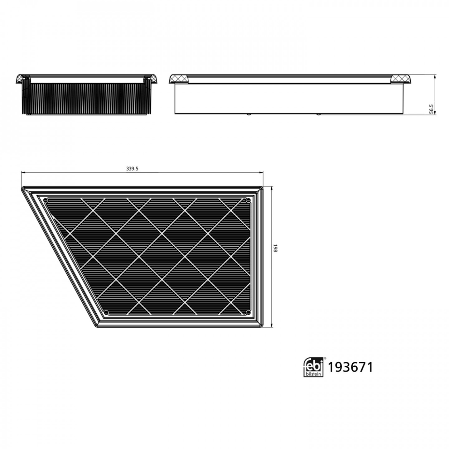 Luftfilter FEBI BILSTEIN 193671