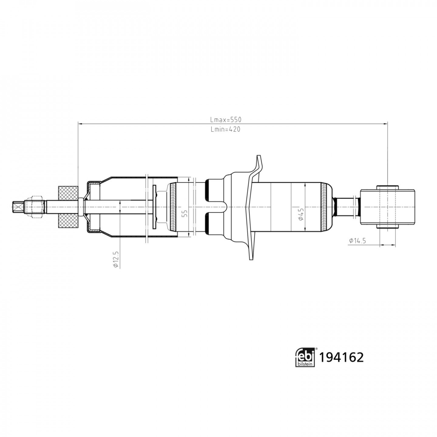 Stoßdämpfer FEBI BILSTEIN 194162