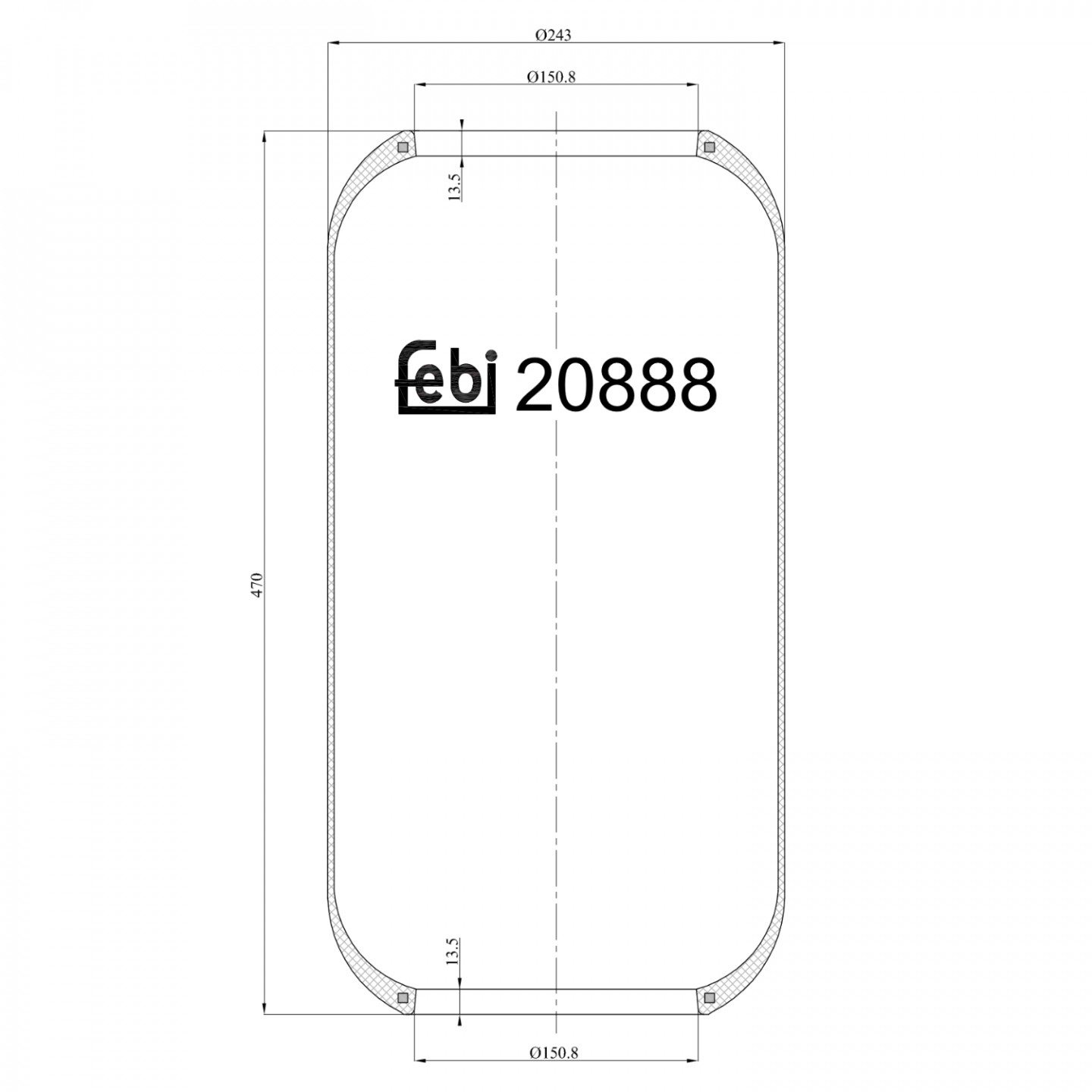 Federbalg, Luftfederung FEBI BILSTEIN 20888