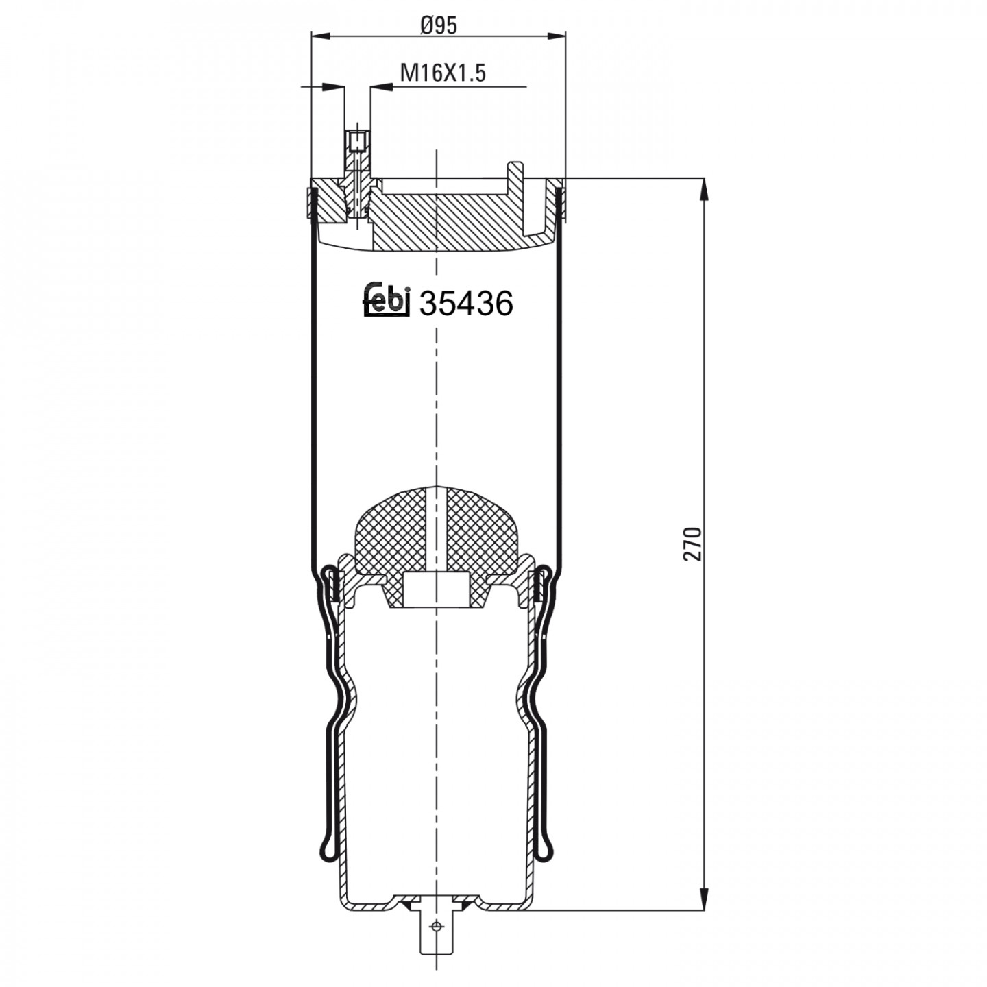 Federbalg, Fahrerhauslagerung FEBI BILSTEIN 35436