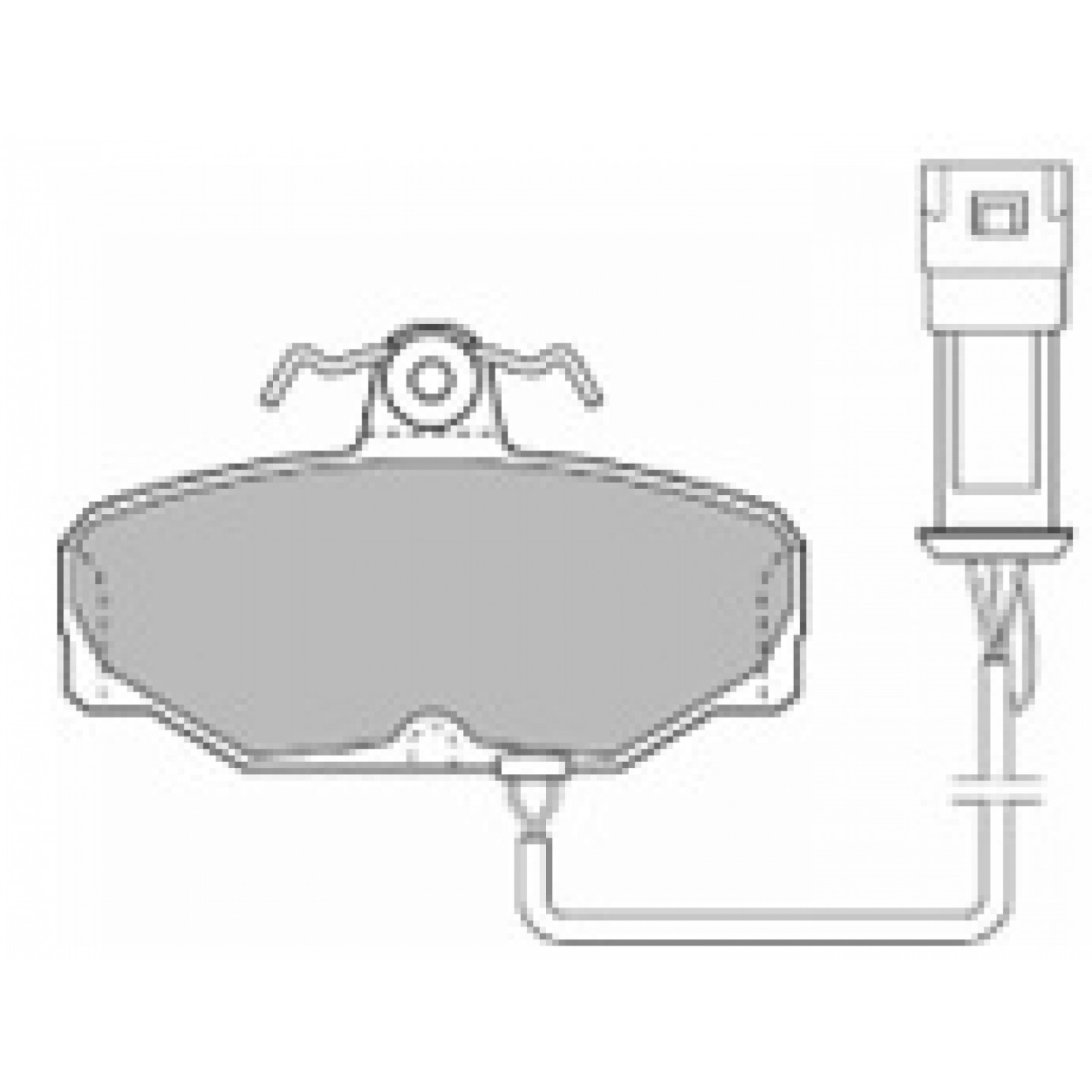 Bremsbelagsatz, Scheibenbremse MAPCO 6234