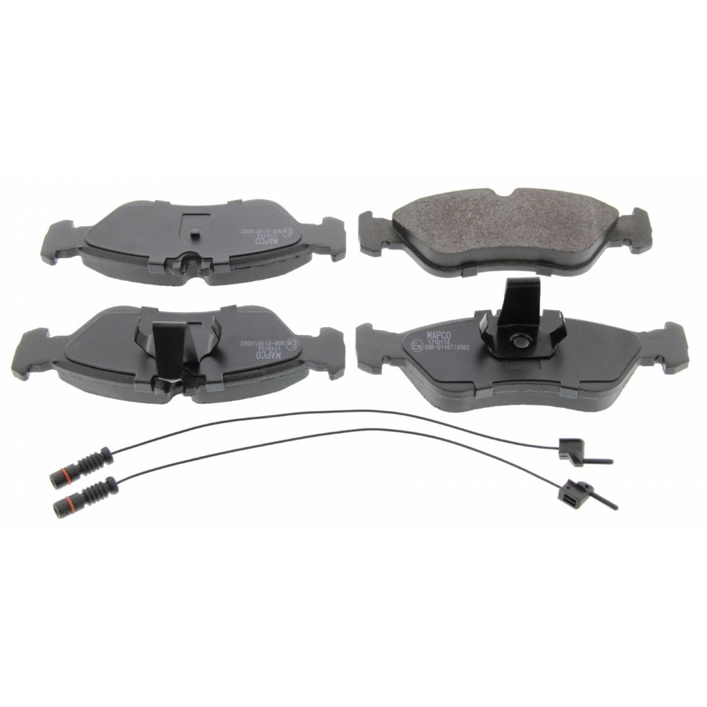6503 MAPCO 141208 Kit pastiglie freni Assale anteriore, Assale