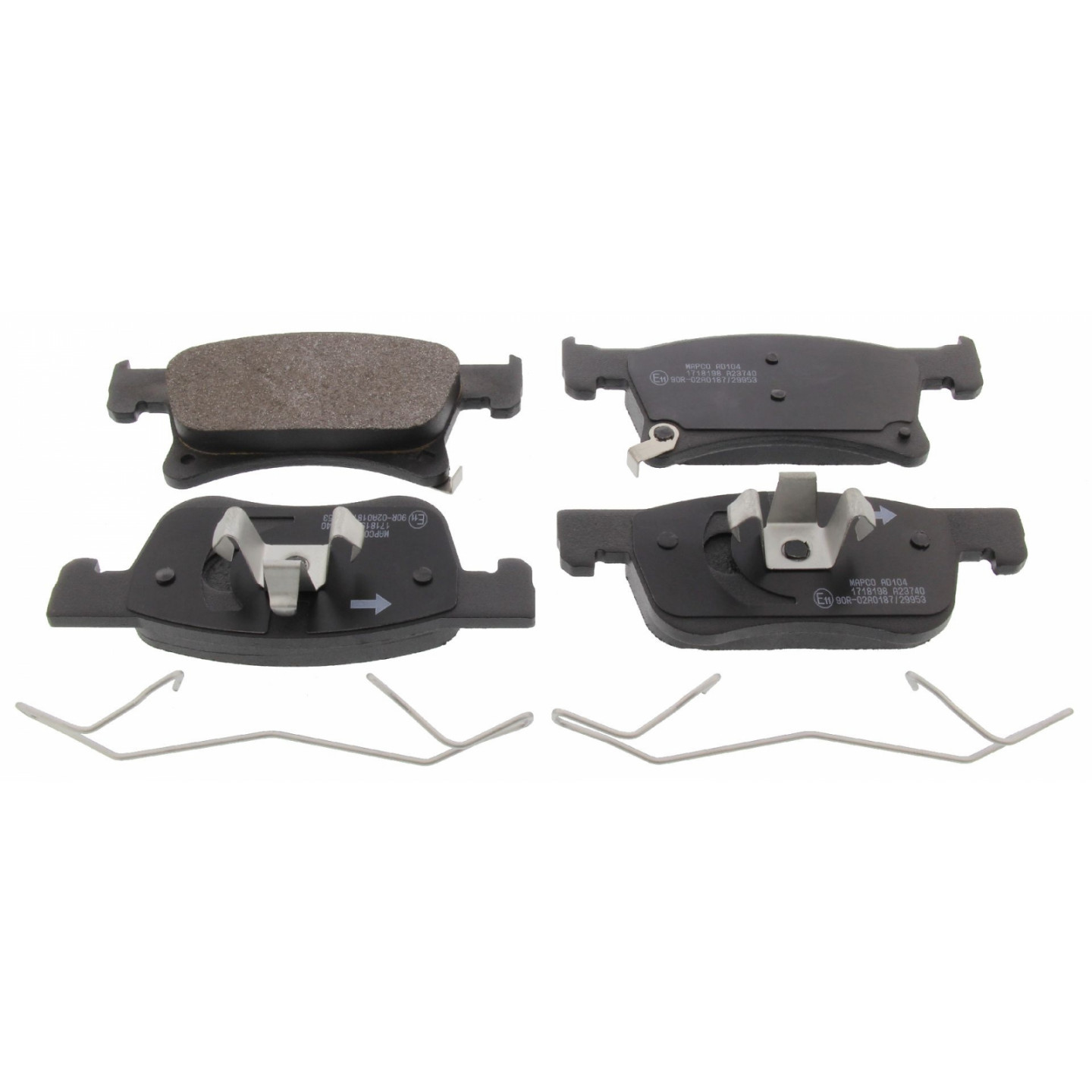 Kit pastiglie freno, Freno a disco MAPCO 6681