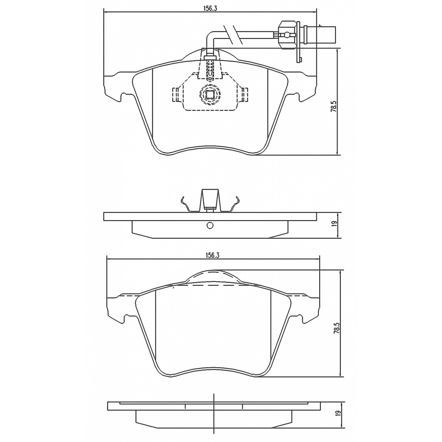 Kit pastiglie freno, Freno a disco MAPCO 6771