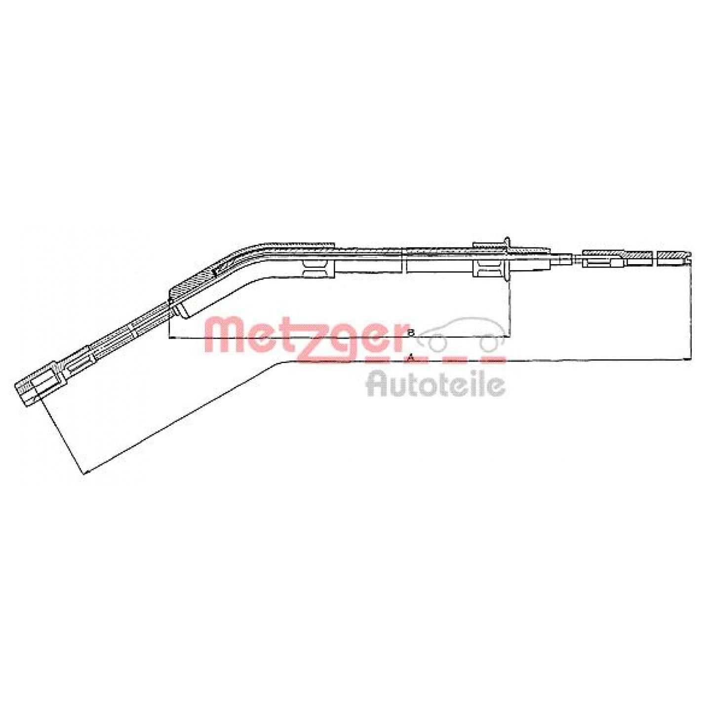 Håndbremsekabel METZGER 10.715