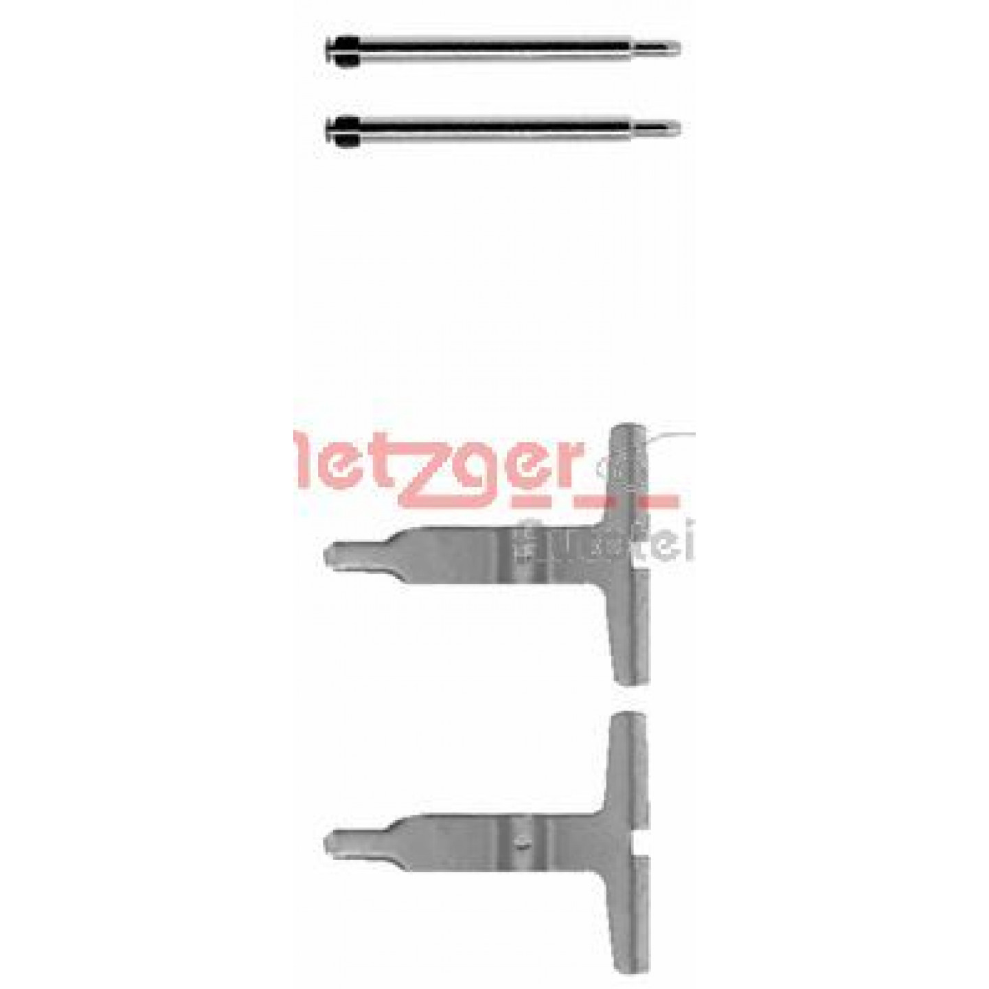 Sada příslušenství, obložení kotoučové brzdy METZGER 109-1217