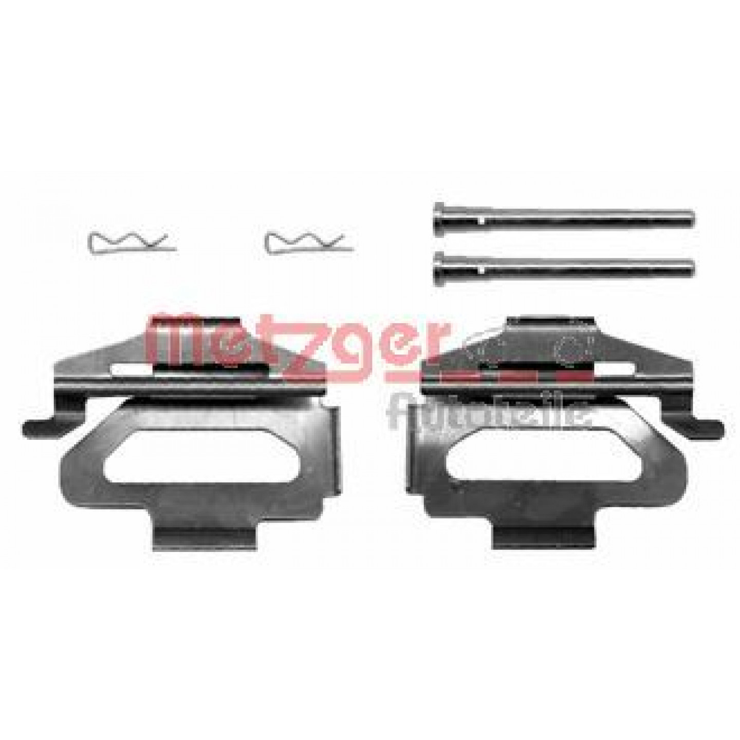 Sada příslušenství, obložení kotoučové brzdy METZGER 109-1225