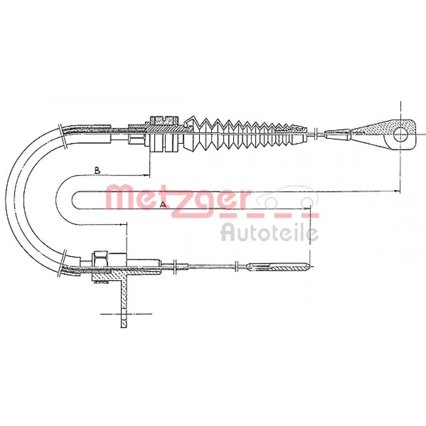 Cable del acelerador METZGER 11.0651