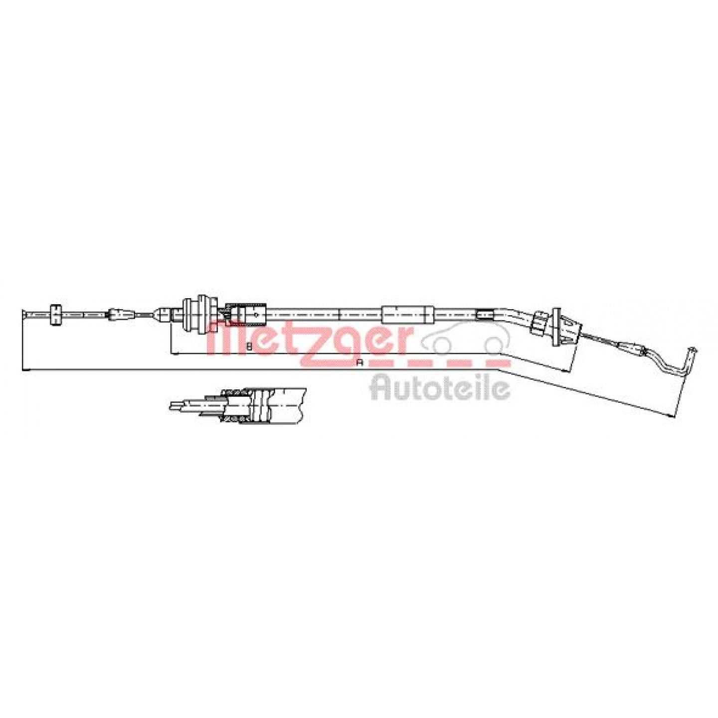 Gaskabel METZGER 11.1624