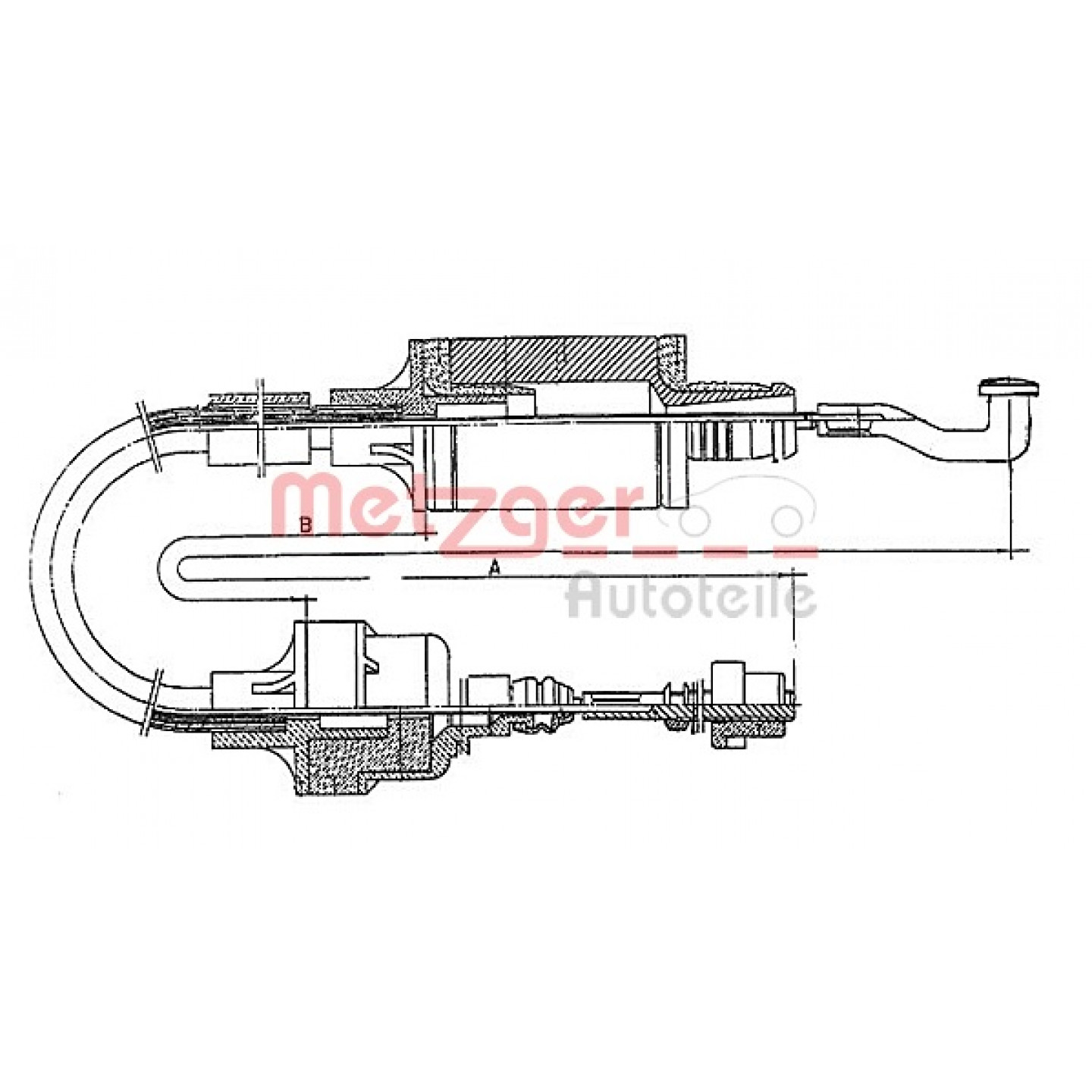 Cable de embrague METZGER 11.2552