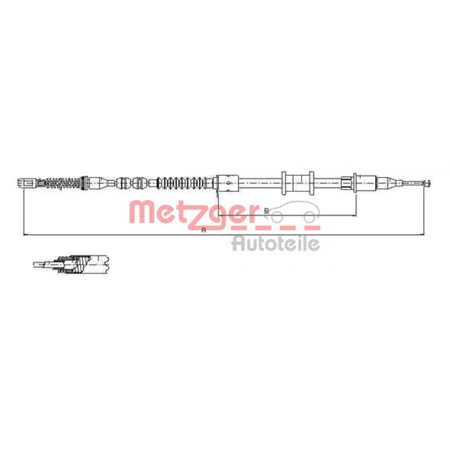 Kabel, Feststellbremse METZGER 11.5923