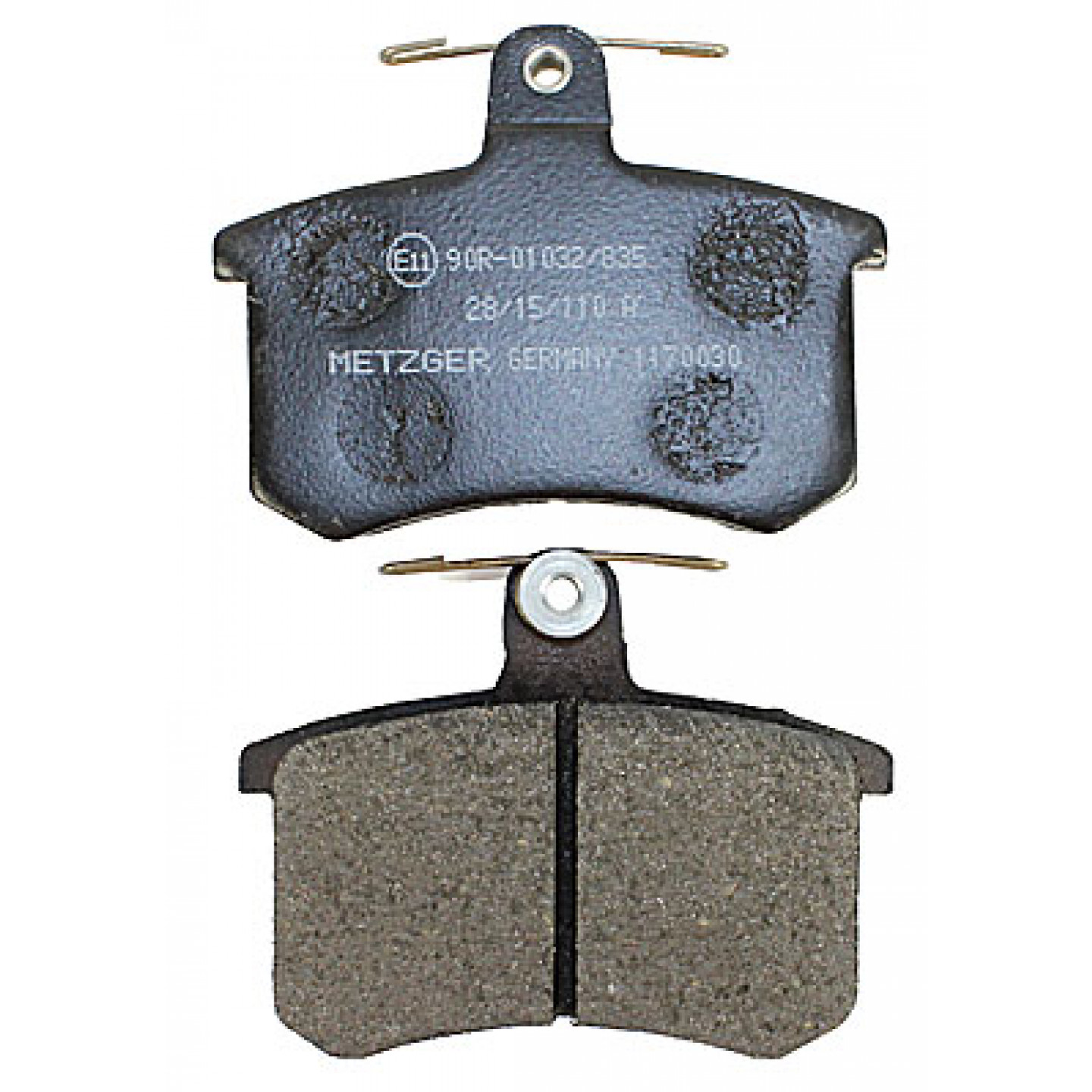 Bremsbelagsatz, Scheibenbremse METZGER 1170030