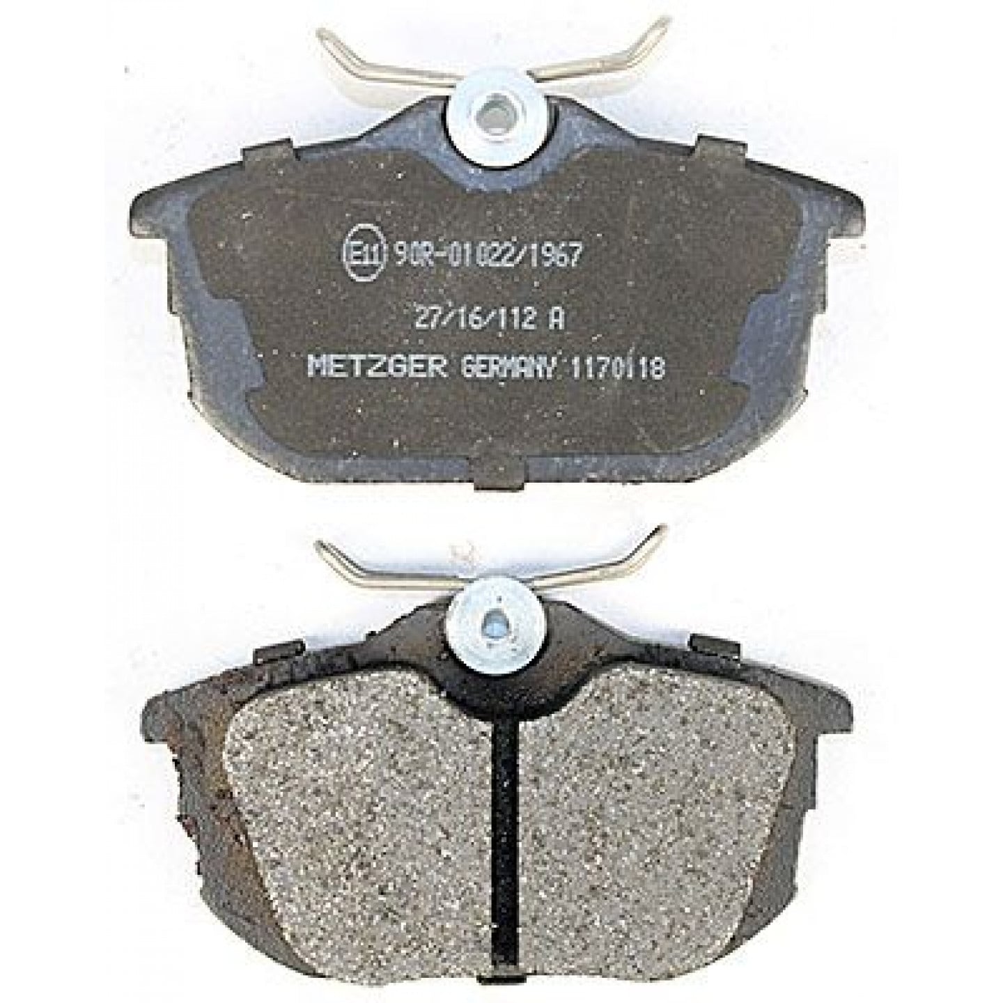 Bremsbelagsatz, Scheibenbremse METZGER 1170118