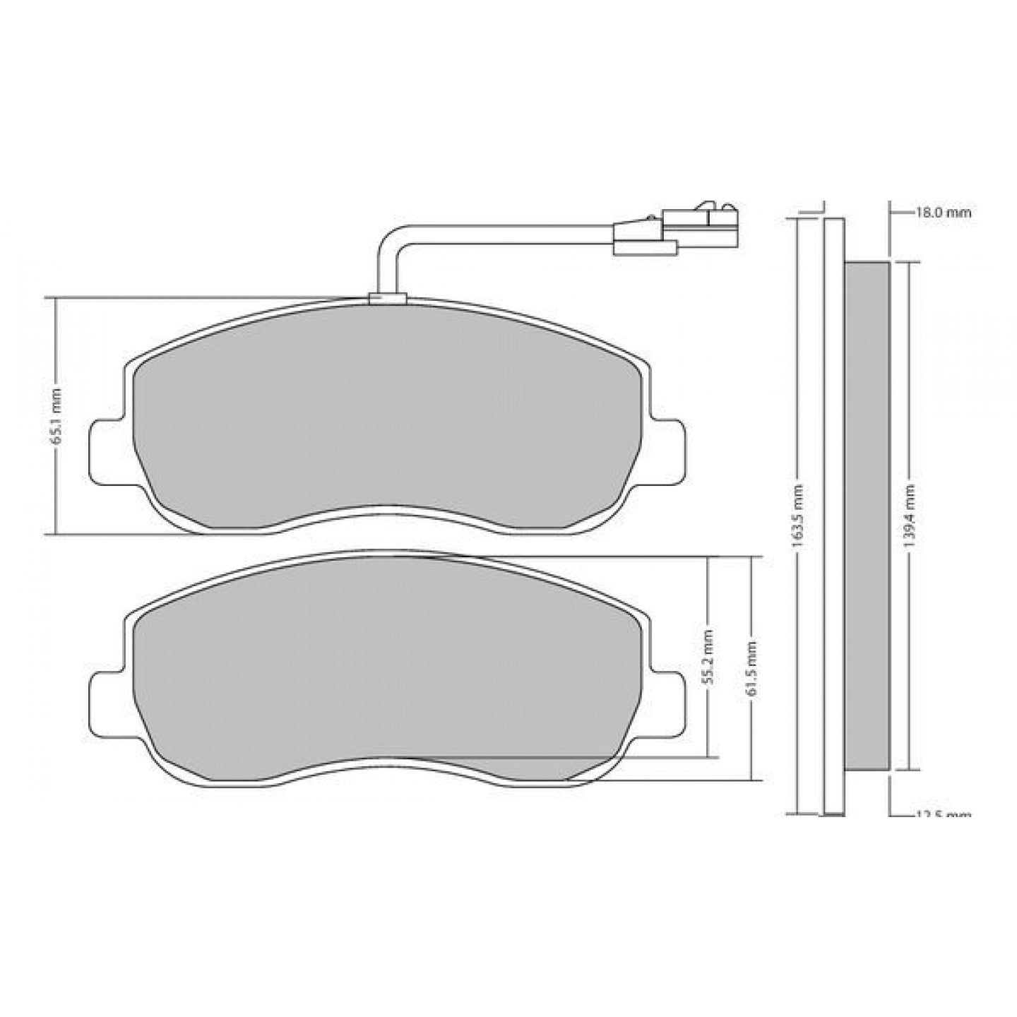 Set di pastiglie freno FERODO FVR4348, posteriore per Nissan, Opel, Renault