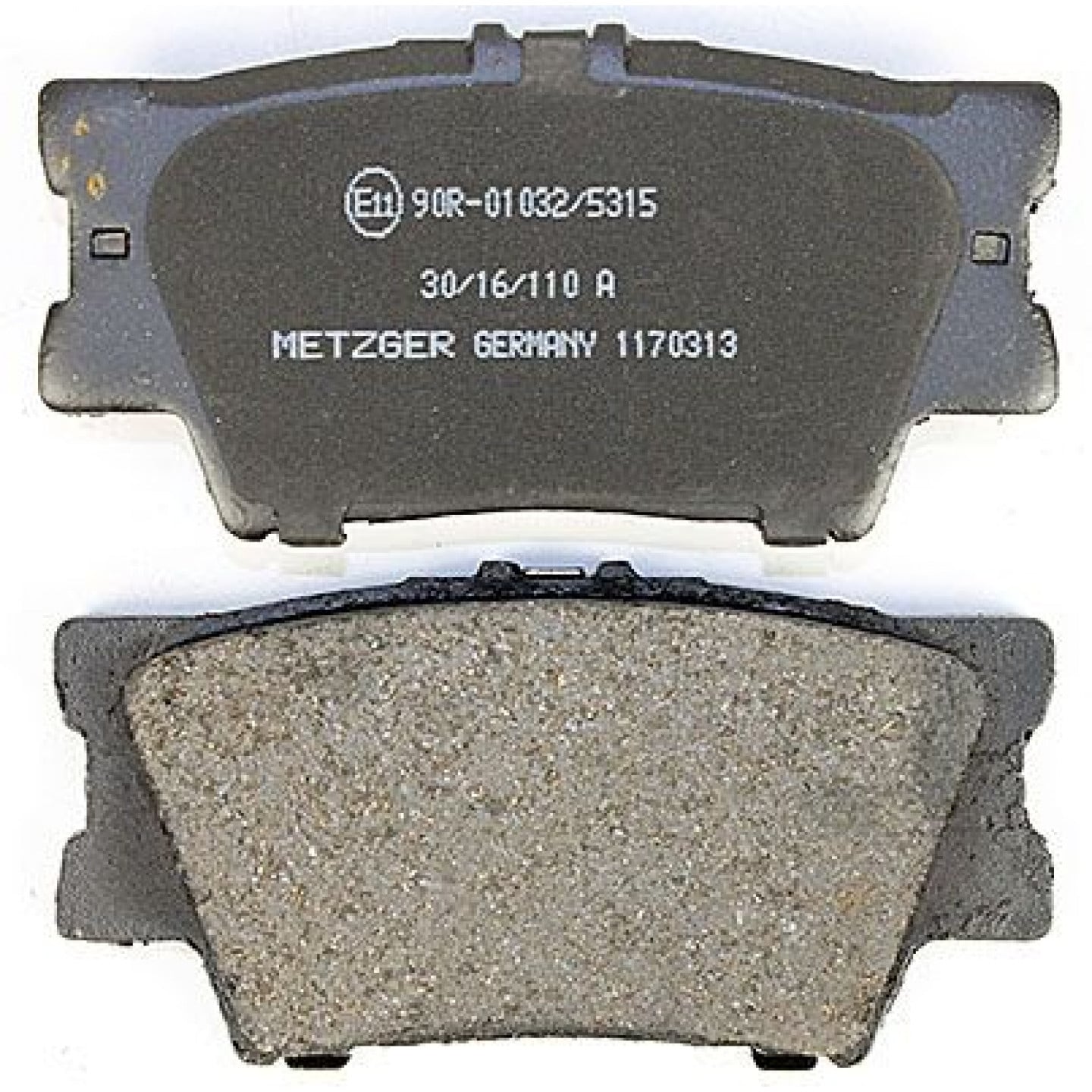 Bremsbelagsatz, Scheibenbremse METZGER 1170313