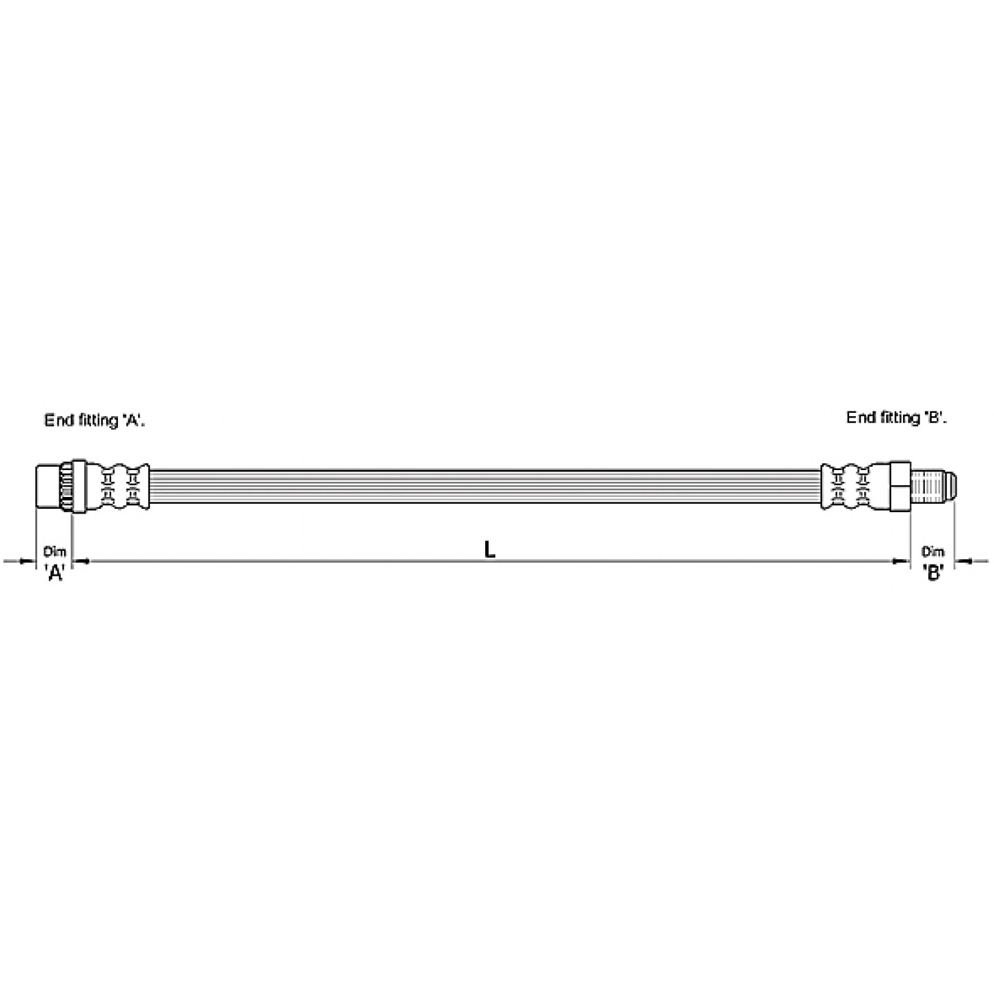 Bremseslange METZGER 4110212