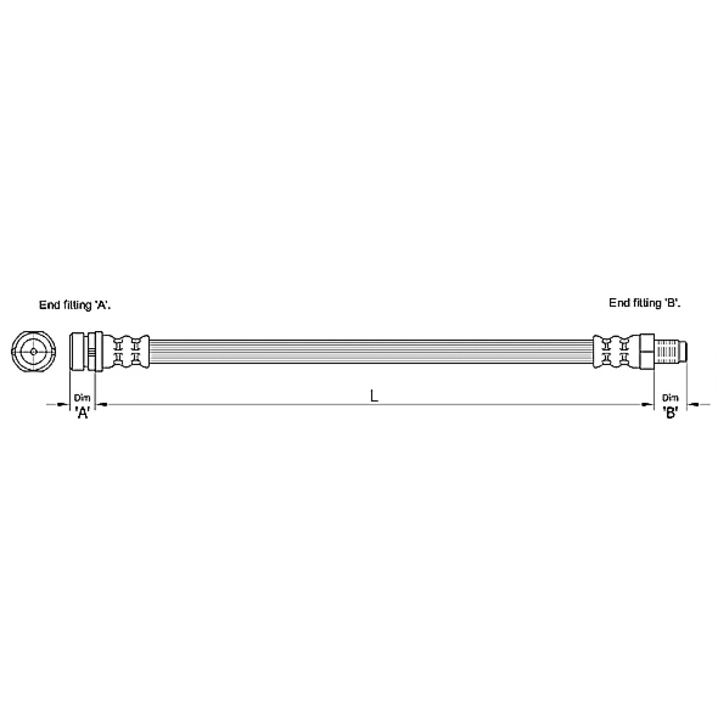 Bremsschlauch METZGER 4110238