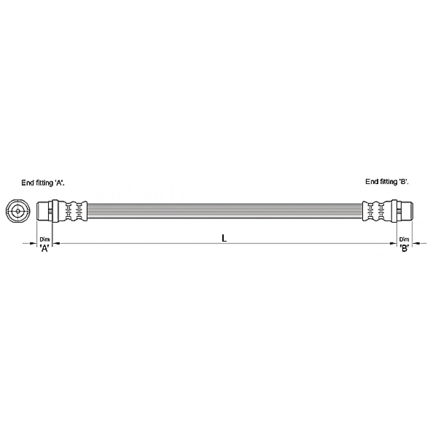 Bremsschlauch METZGER 4110254
