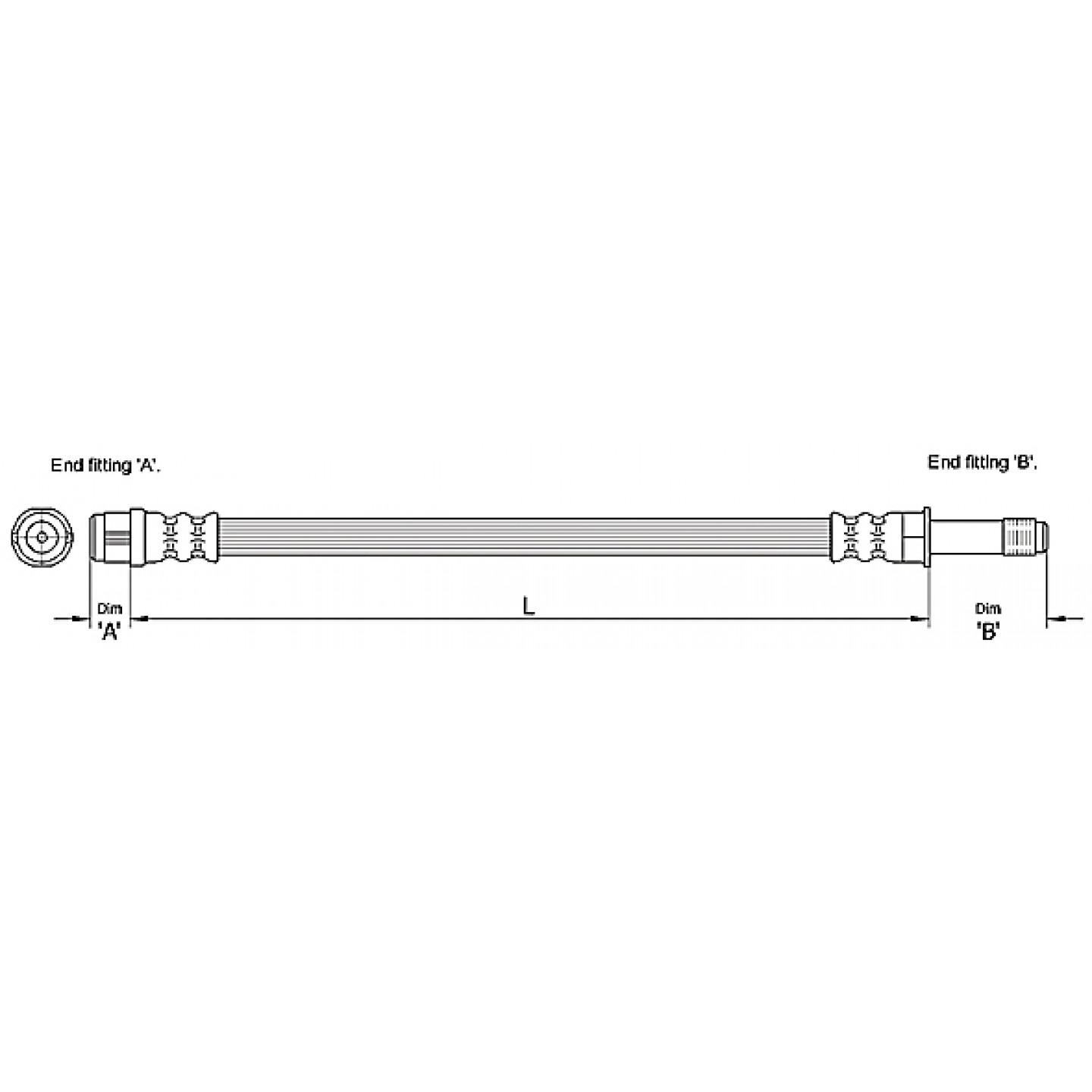 Bremsschlauch METZGER 4110275