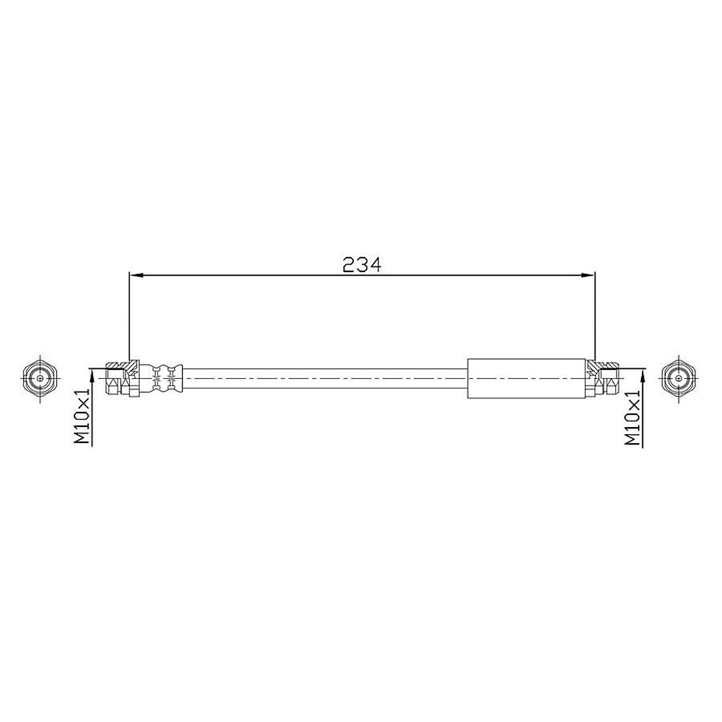 Bremsschlauch METZGER 4110359