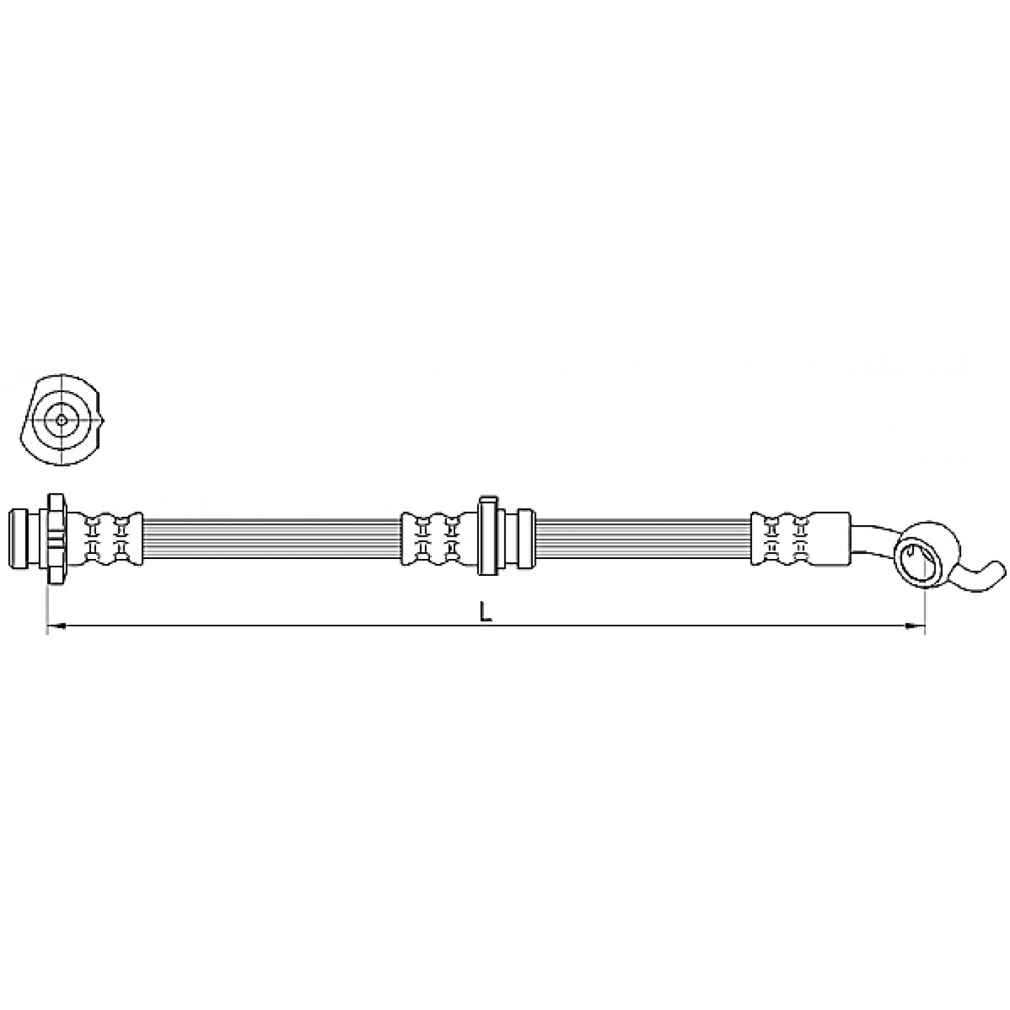 Bremsschlauch METZGER 4110391
