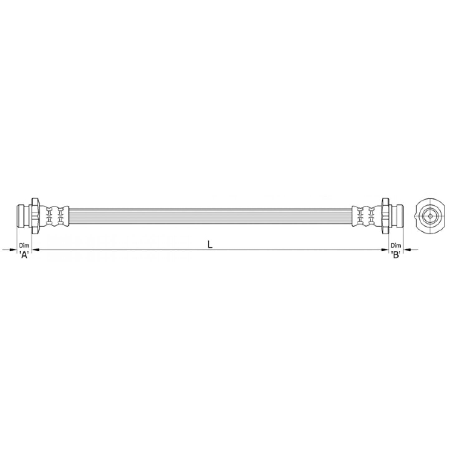 Bremsschlauch METZGER 4110393