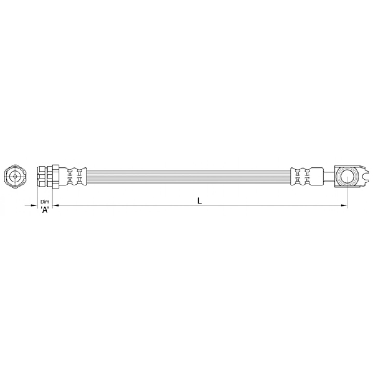 Bremsschlauch METZGER 4110441