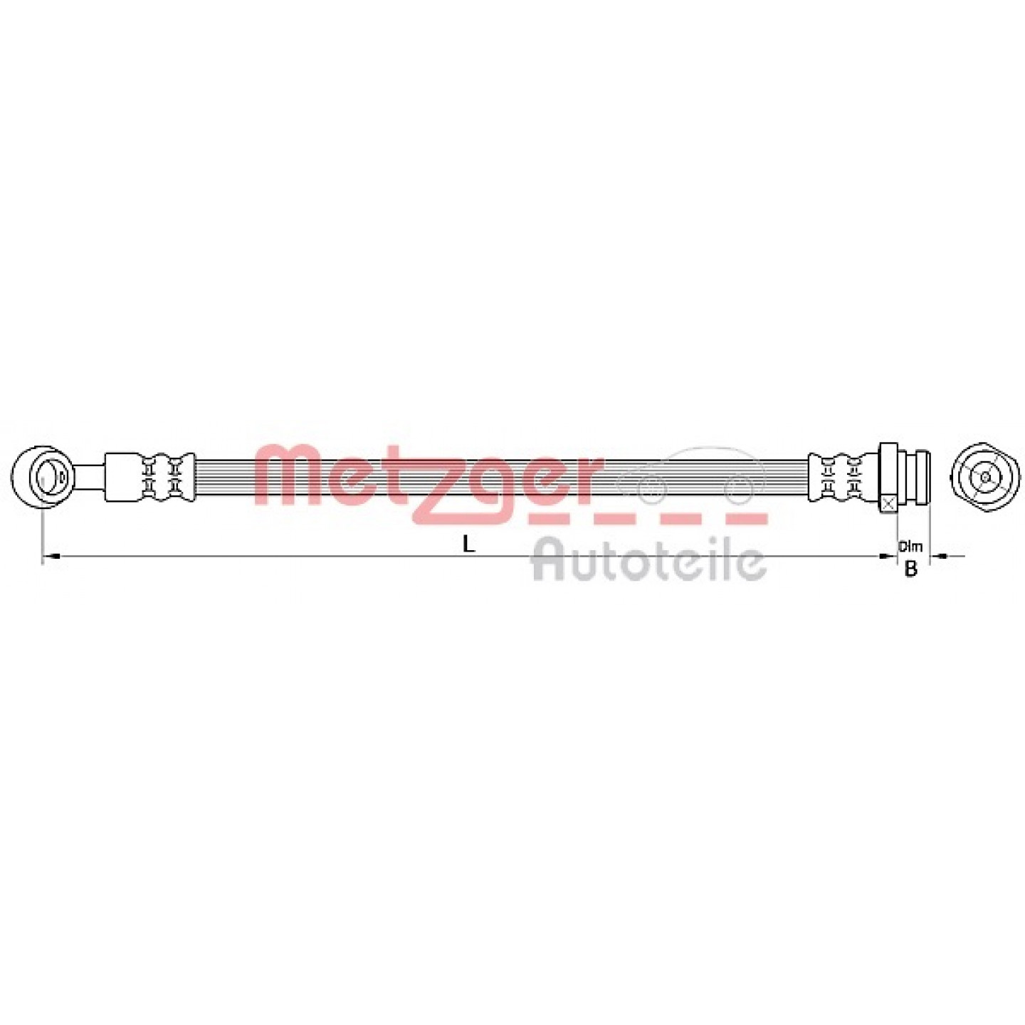 Bremseslange METZGER 4110718