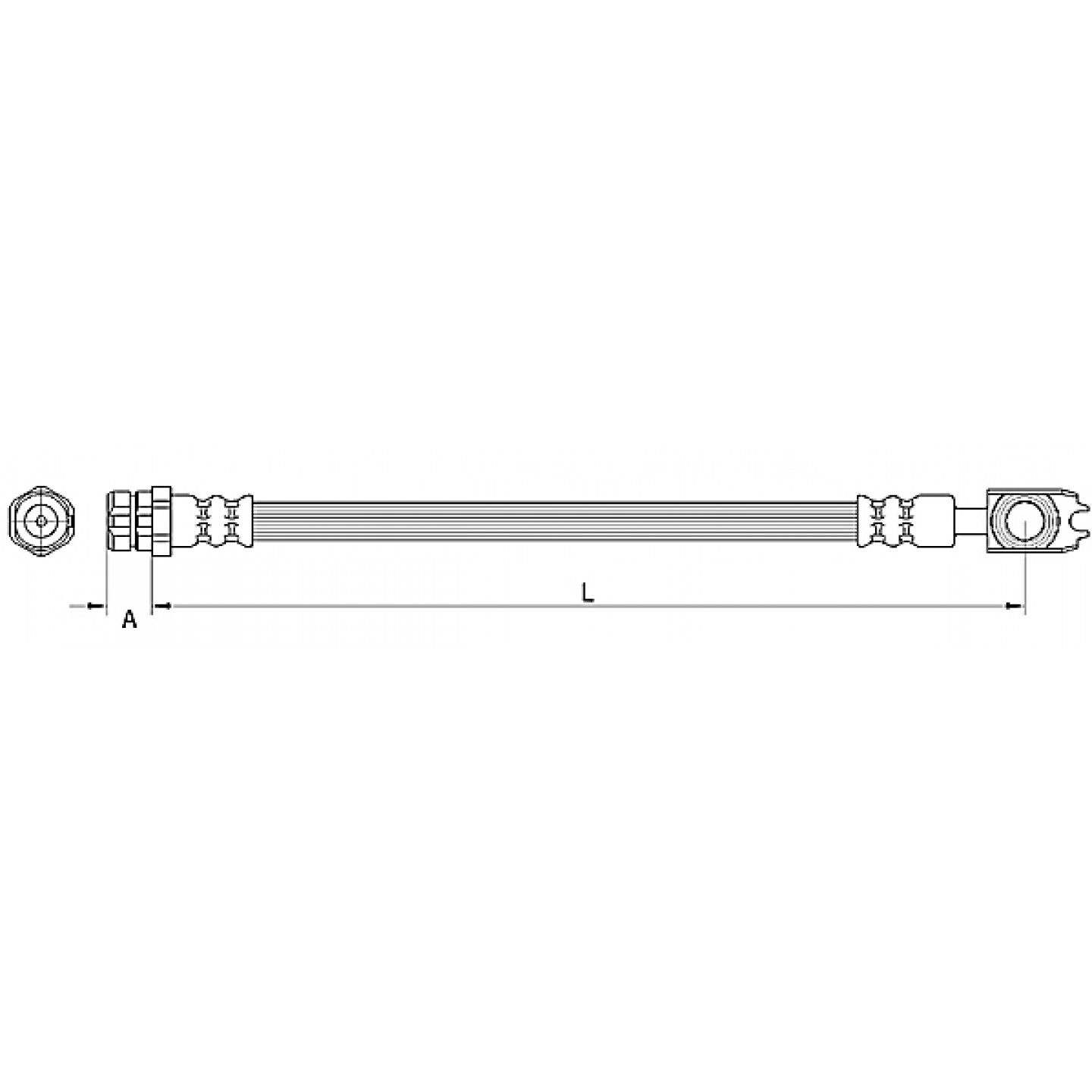 Bremsschlauch METZGER 4110891