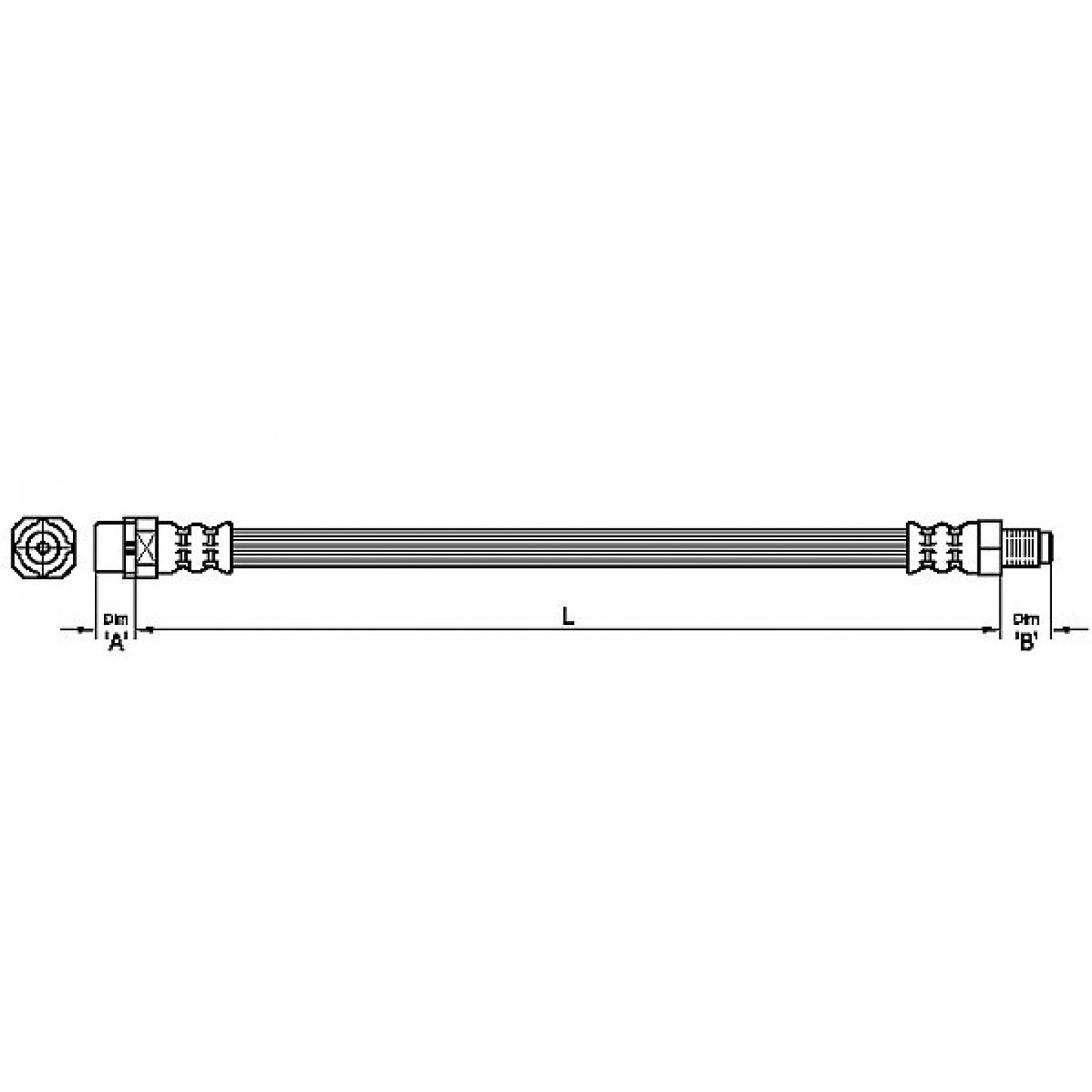 Bremsschlauch METZGER 4111099