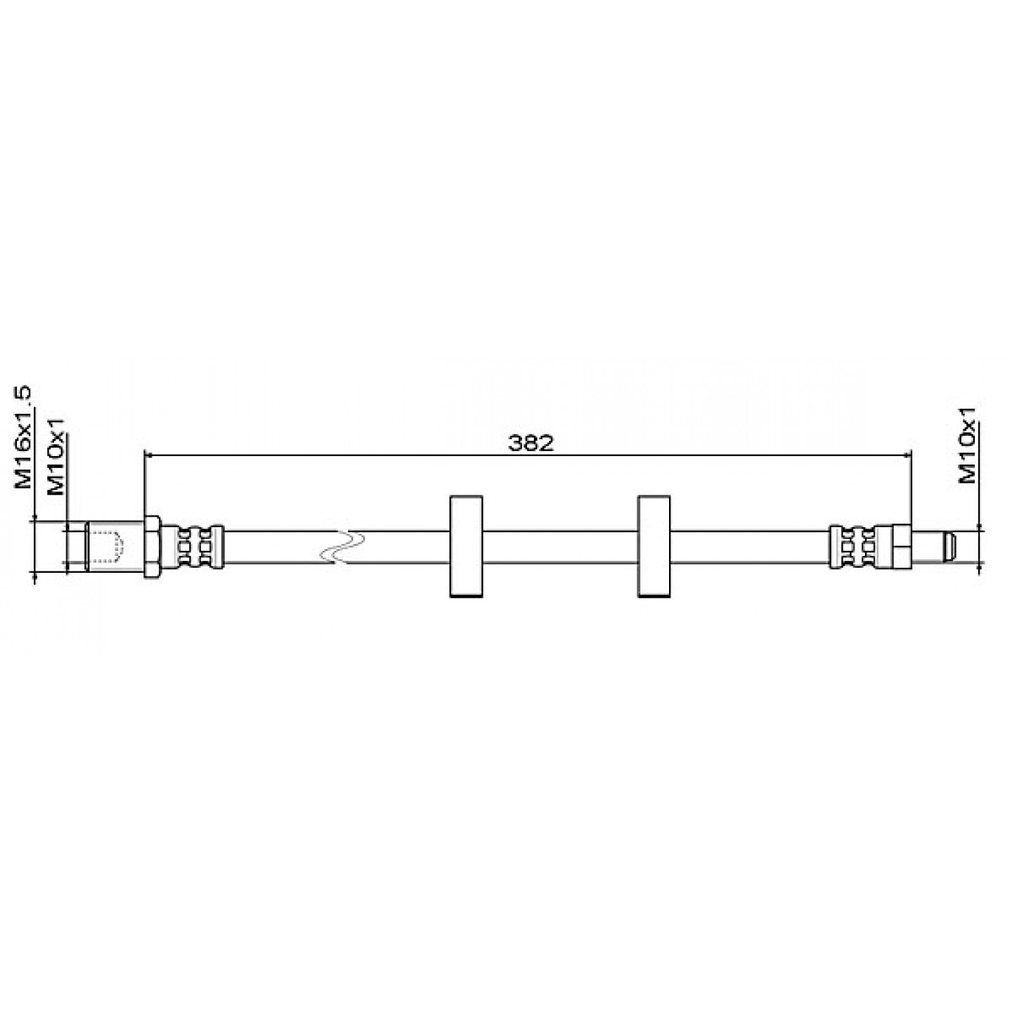 Bremseslange METZGER 4111487