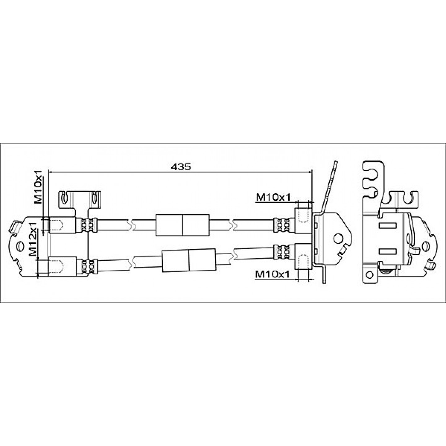 Bremsschlauch METZGER 4111557