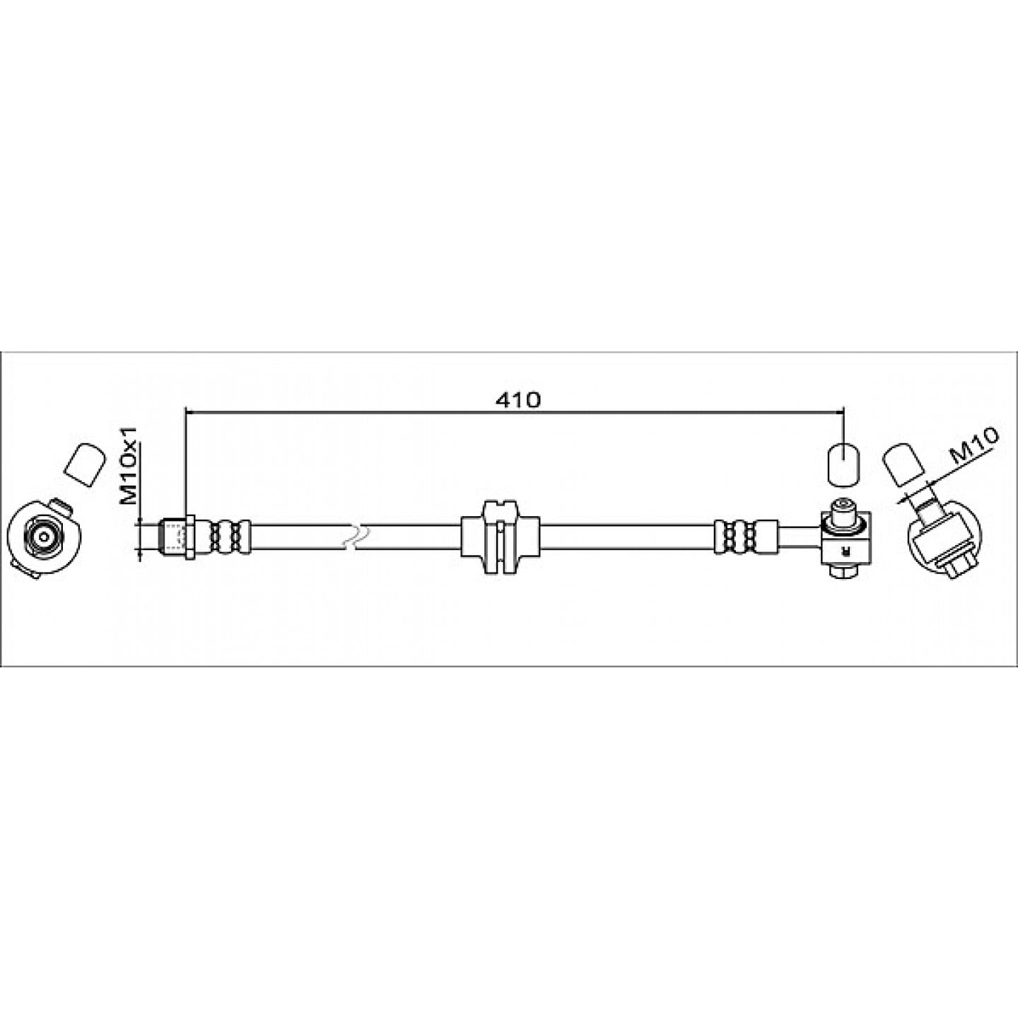 Bremseslange METZGER 4111608