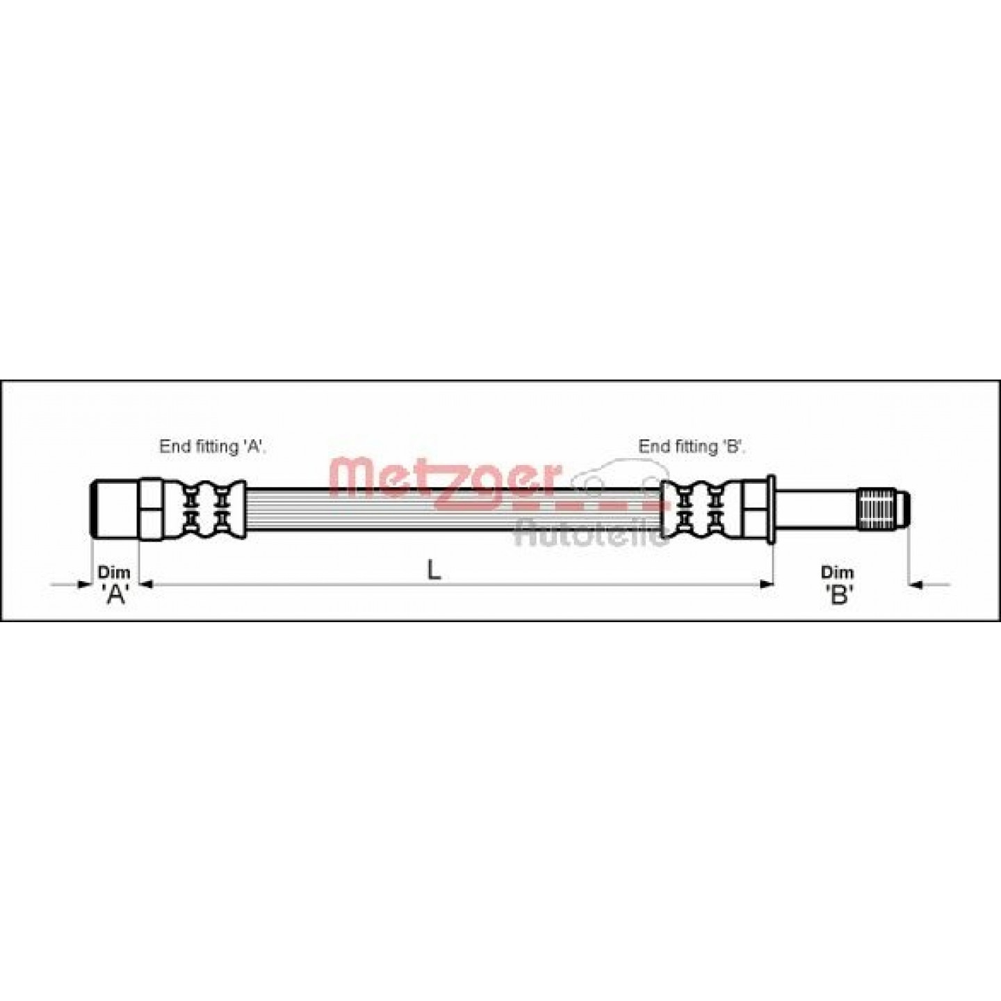 Bremsschlauch METZGER 4111718