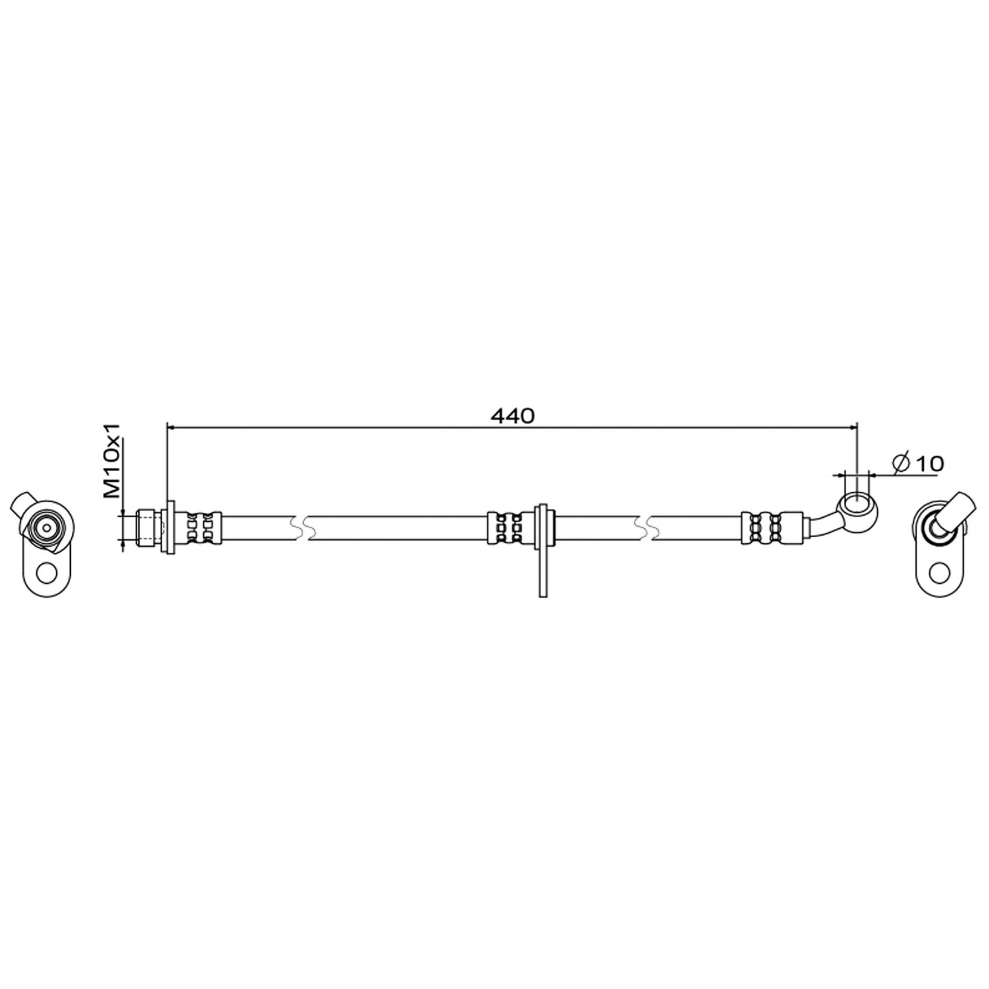 Bremsschlauch METZGER 4111846